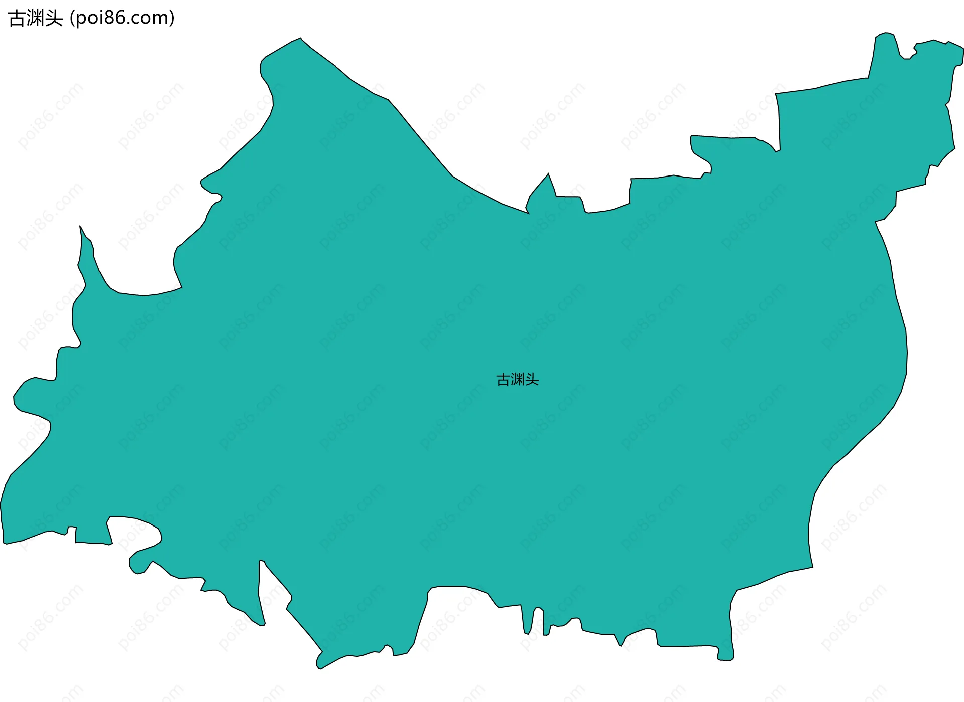 古渊头边界地图