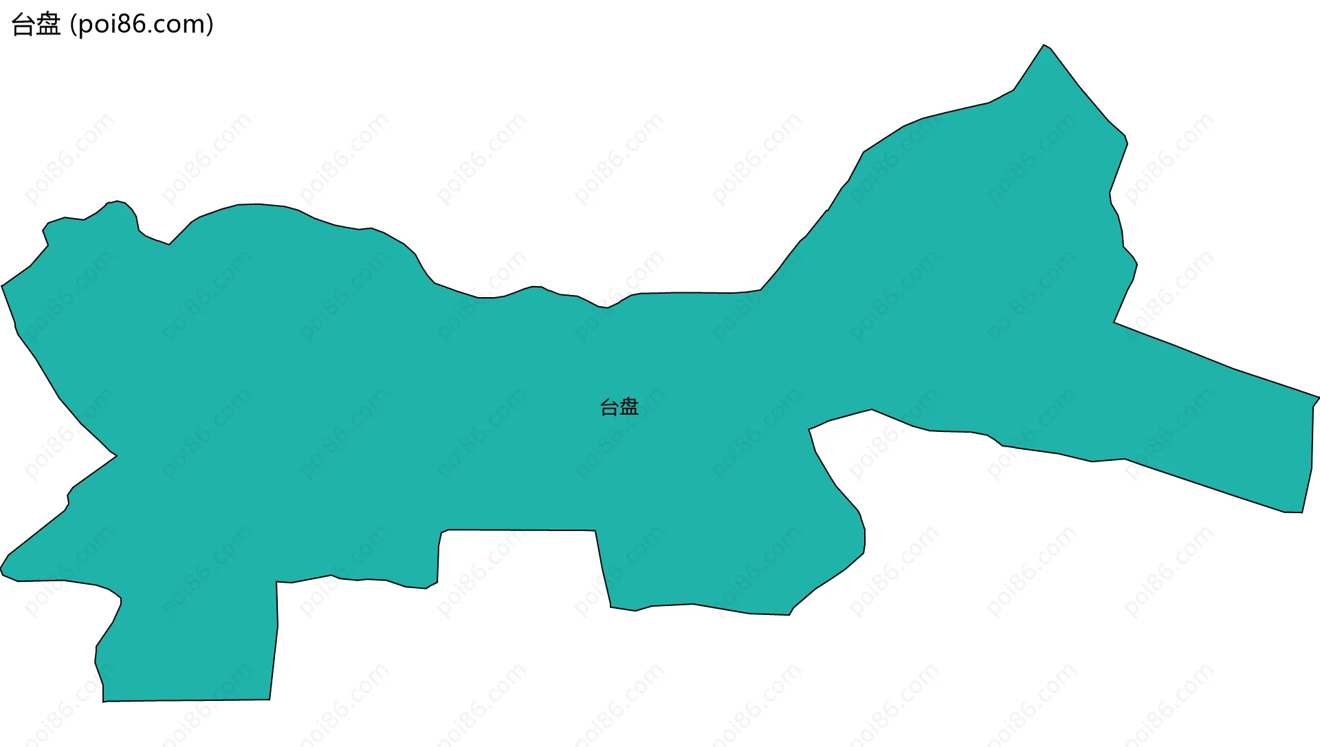 台盘边界地图