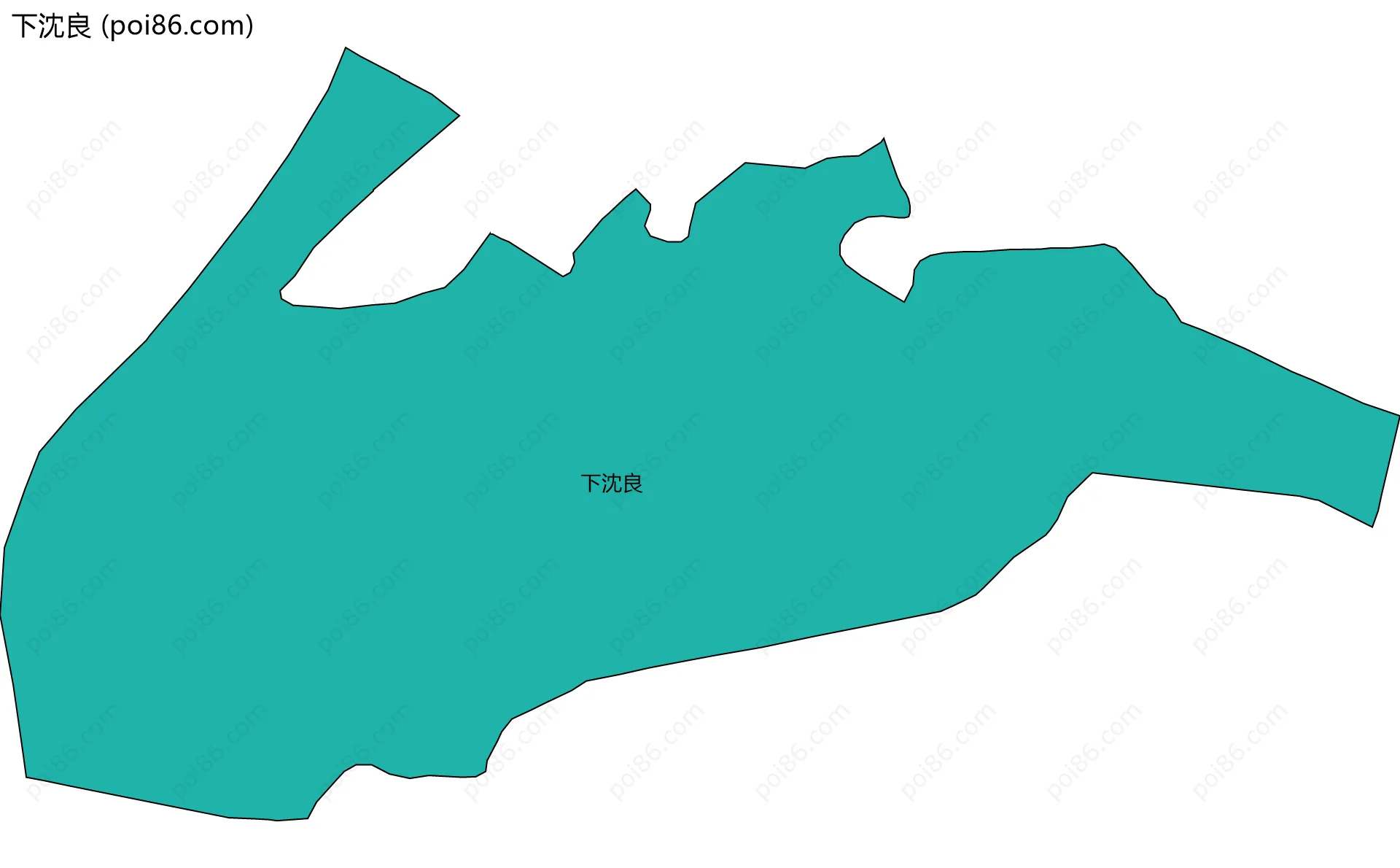 下沈良边界地图