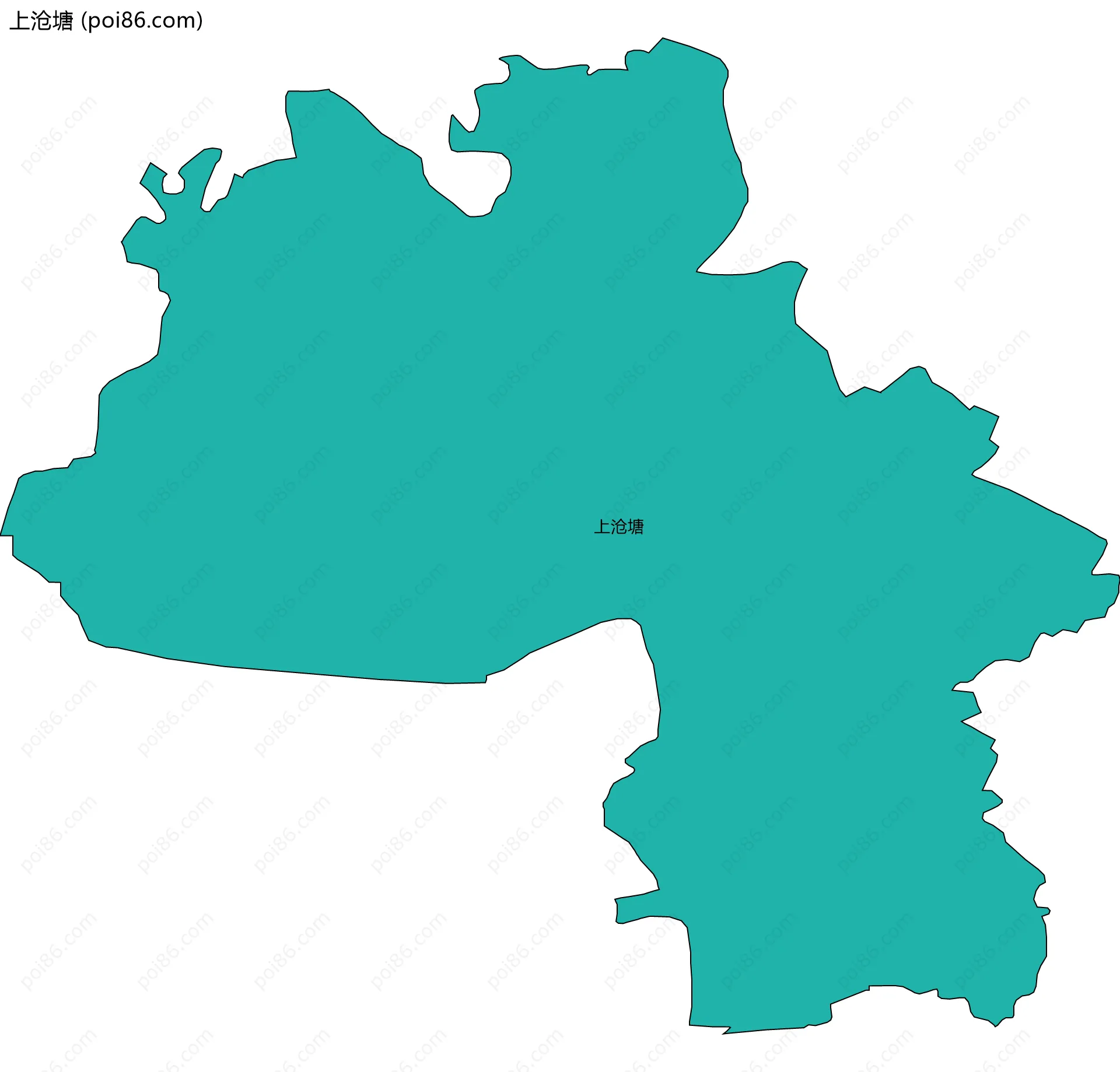 上沧塘边界地图