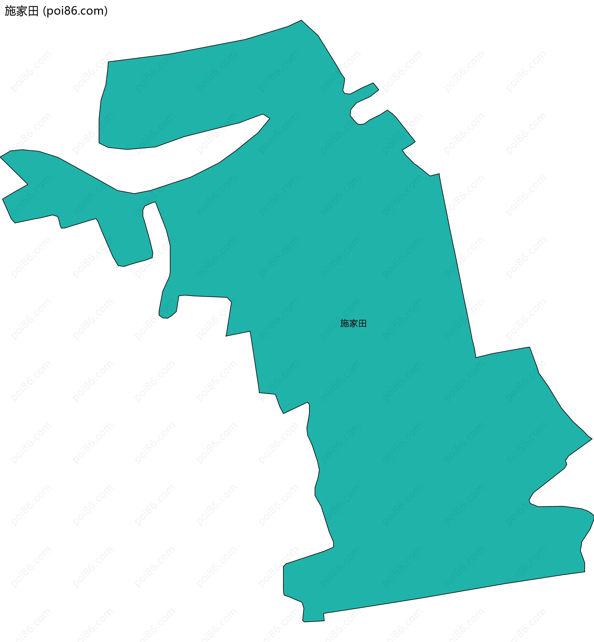 施家田边界地图