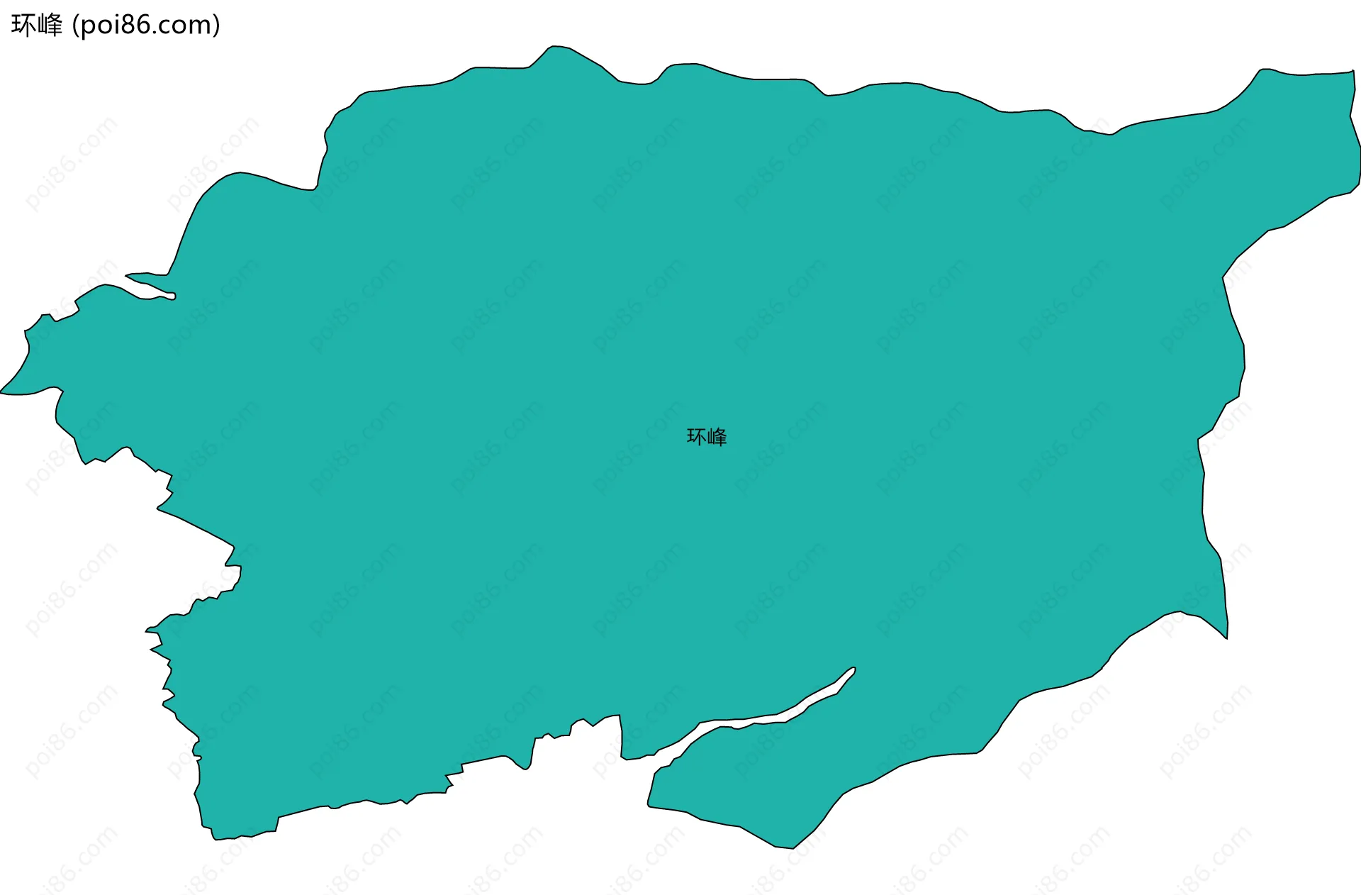 环峰边界地图