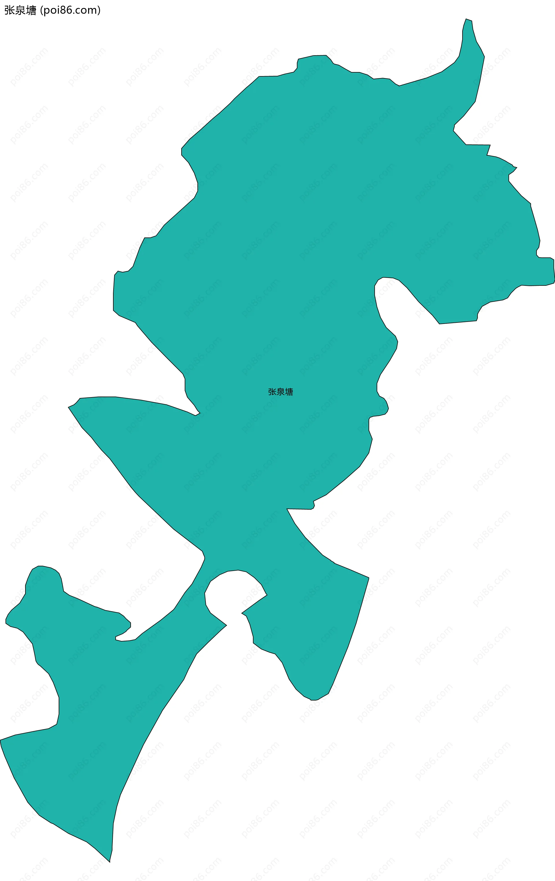 张泉塘边界地图