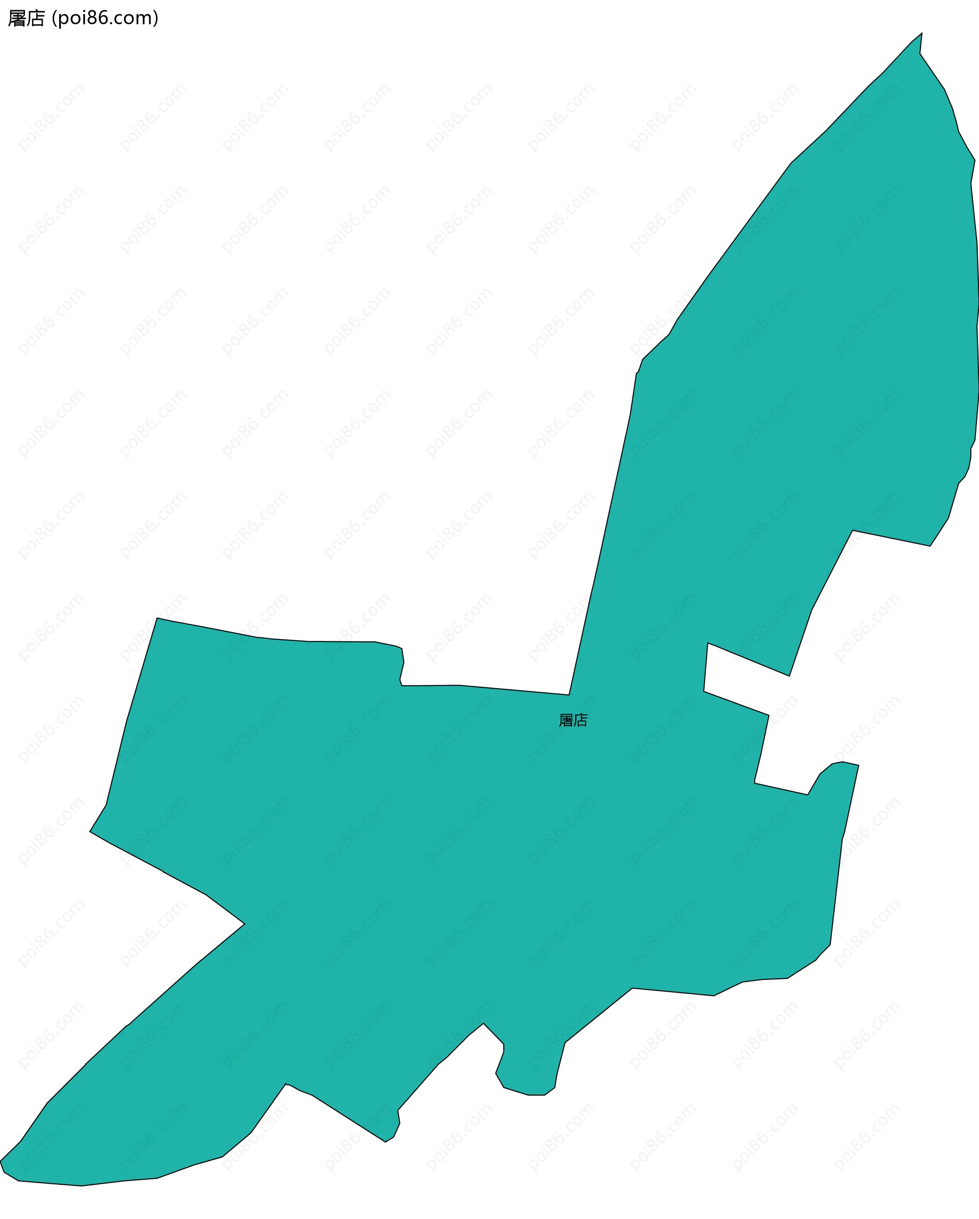 屠店边界地图