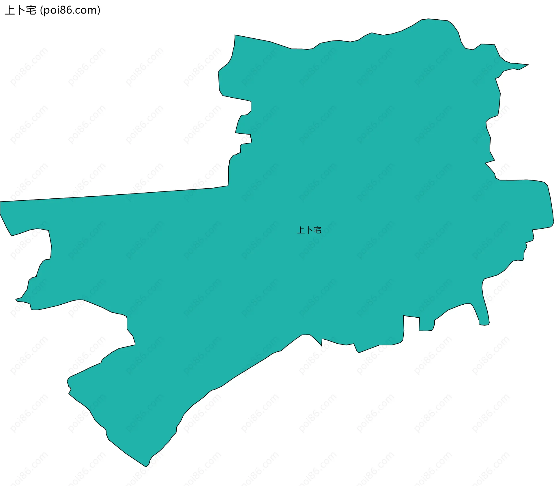 上卜宅边界地图