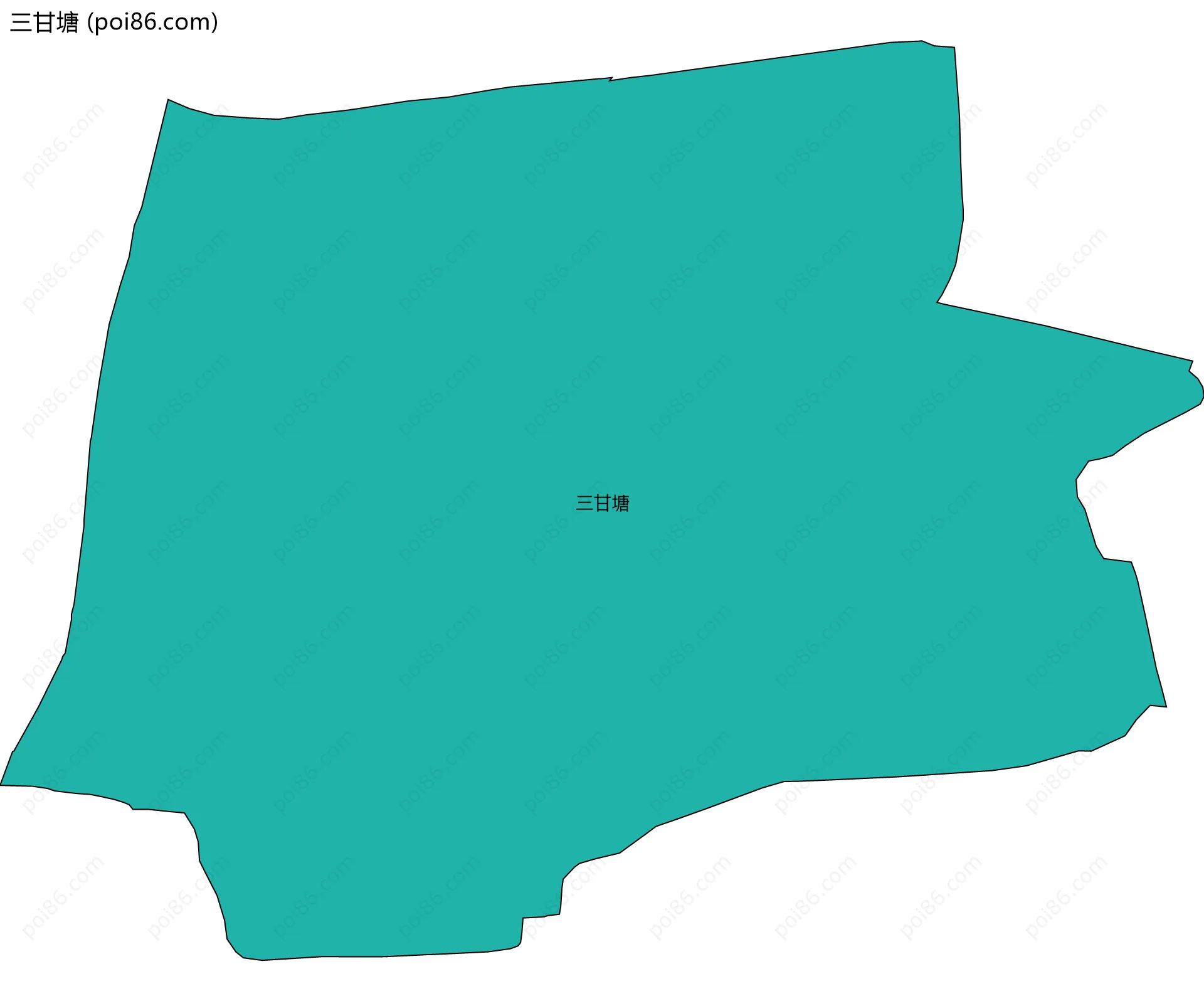 三甘塘边界地图