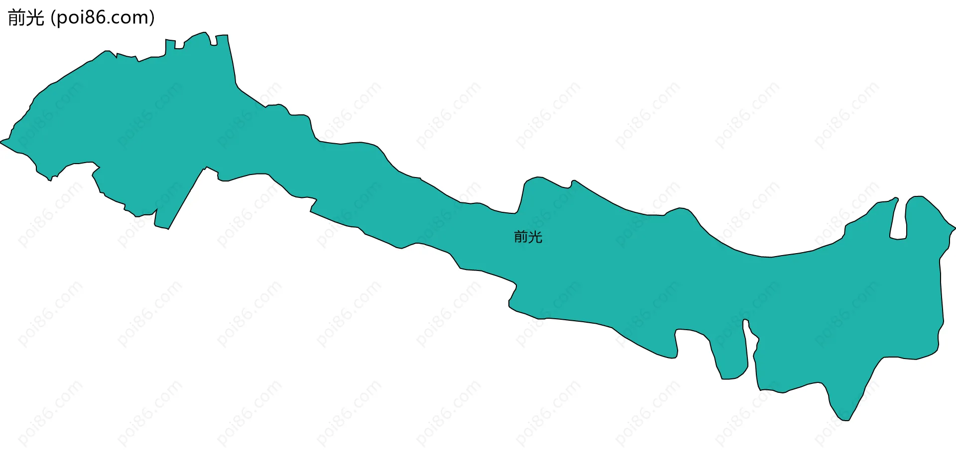 前光边界地图