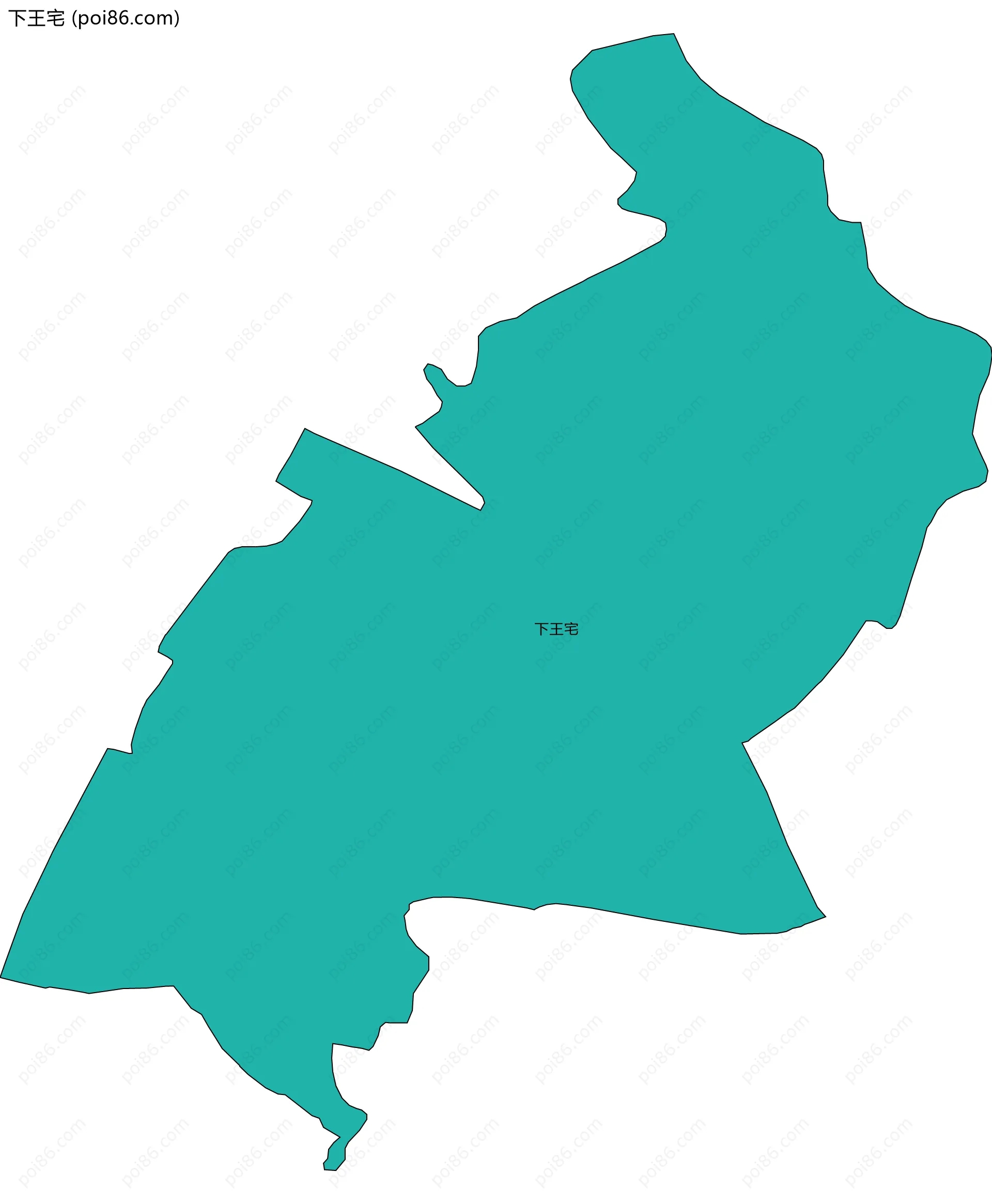 下王宅边界地图