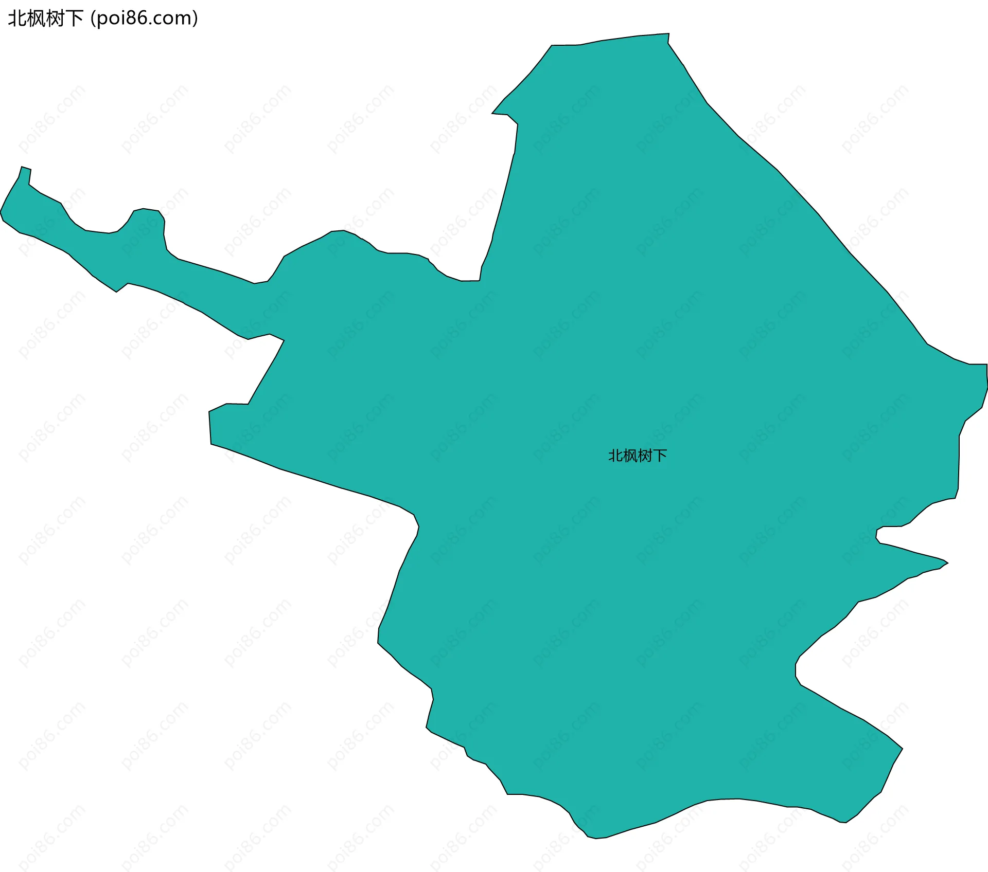 北枫树下边界地图