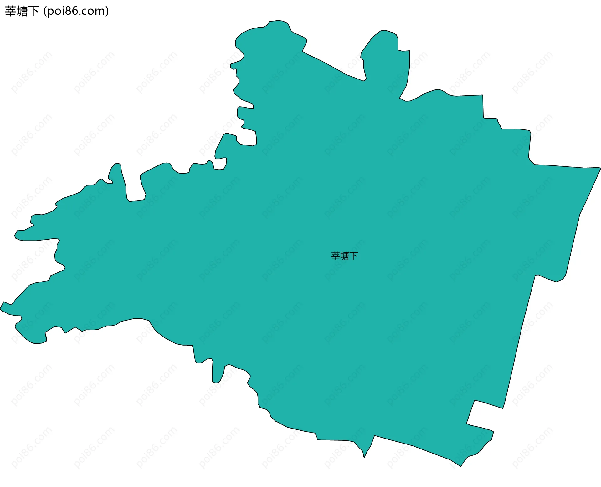 莘塘下边界地图