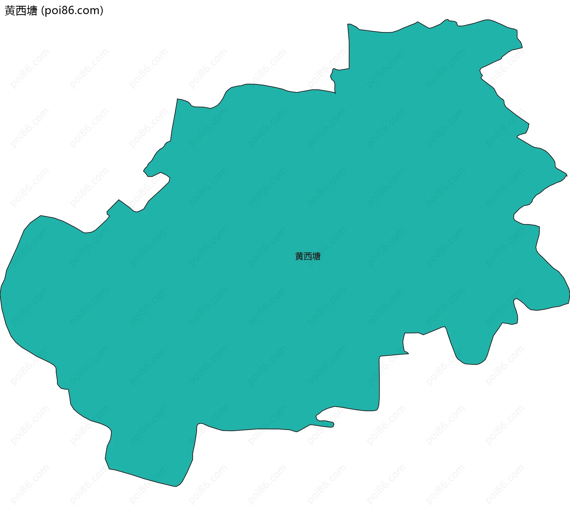 黄西塘边界地图