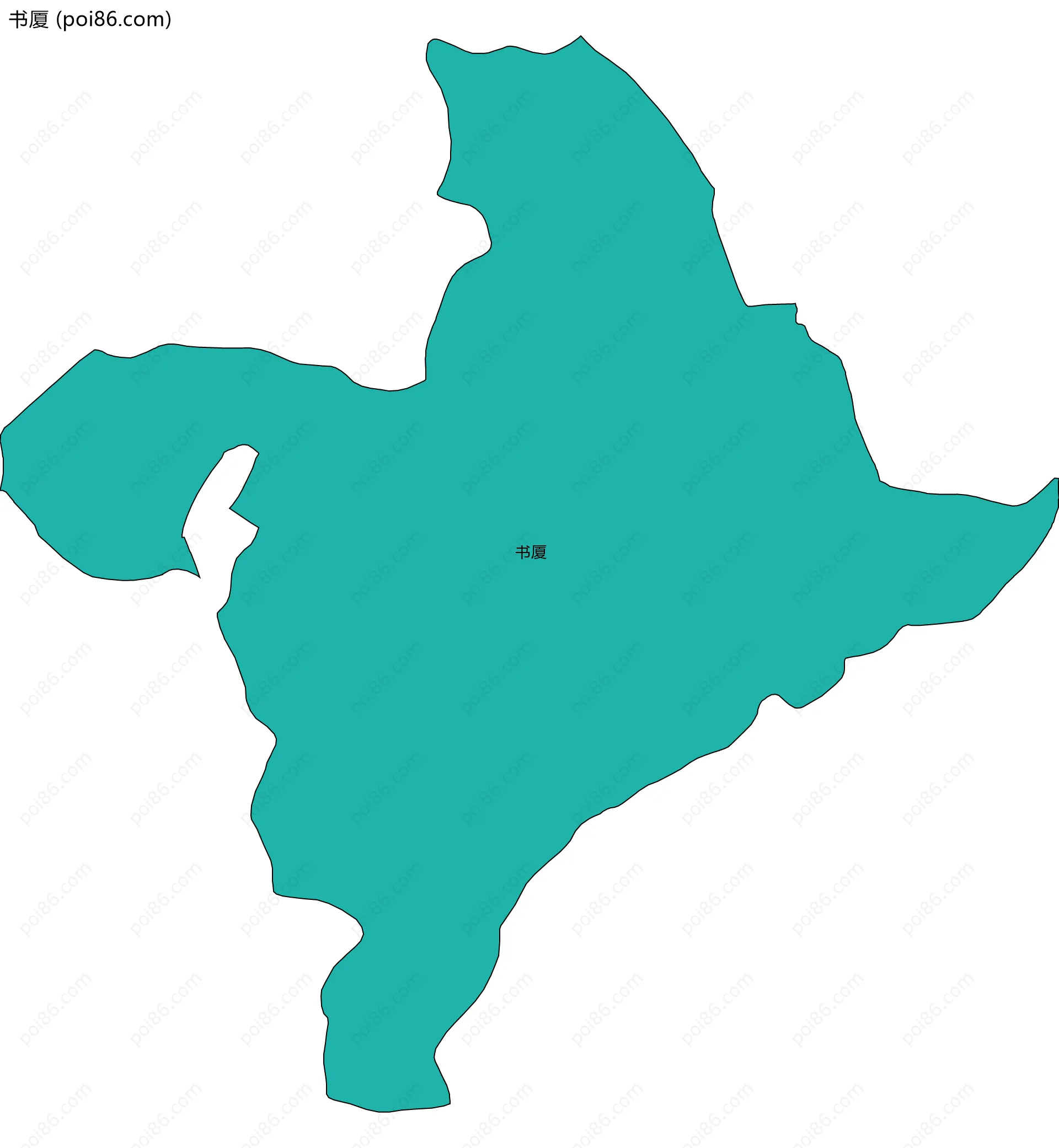 书厦边界地图