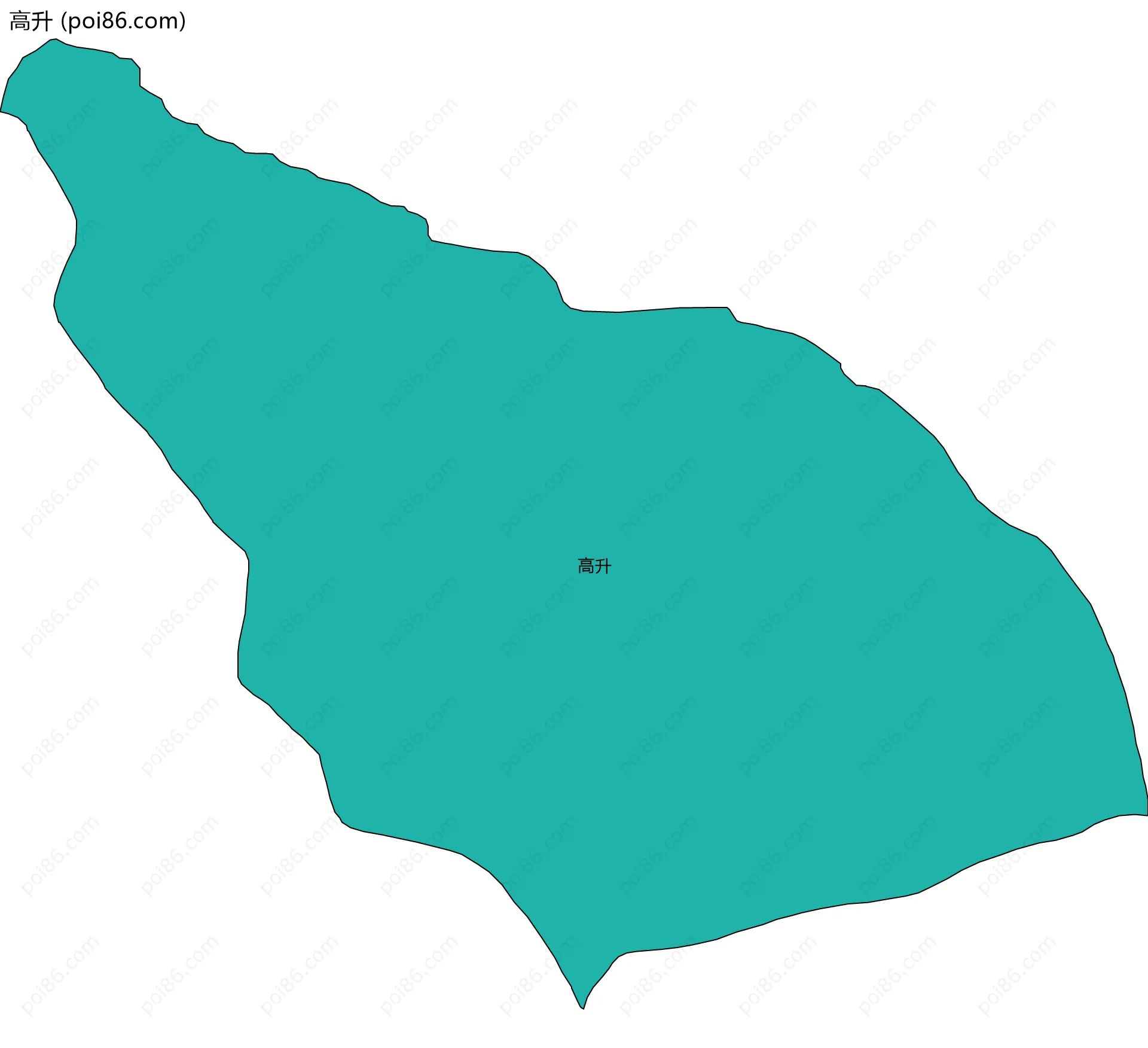 高升边界地图