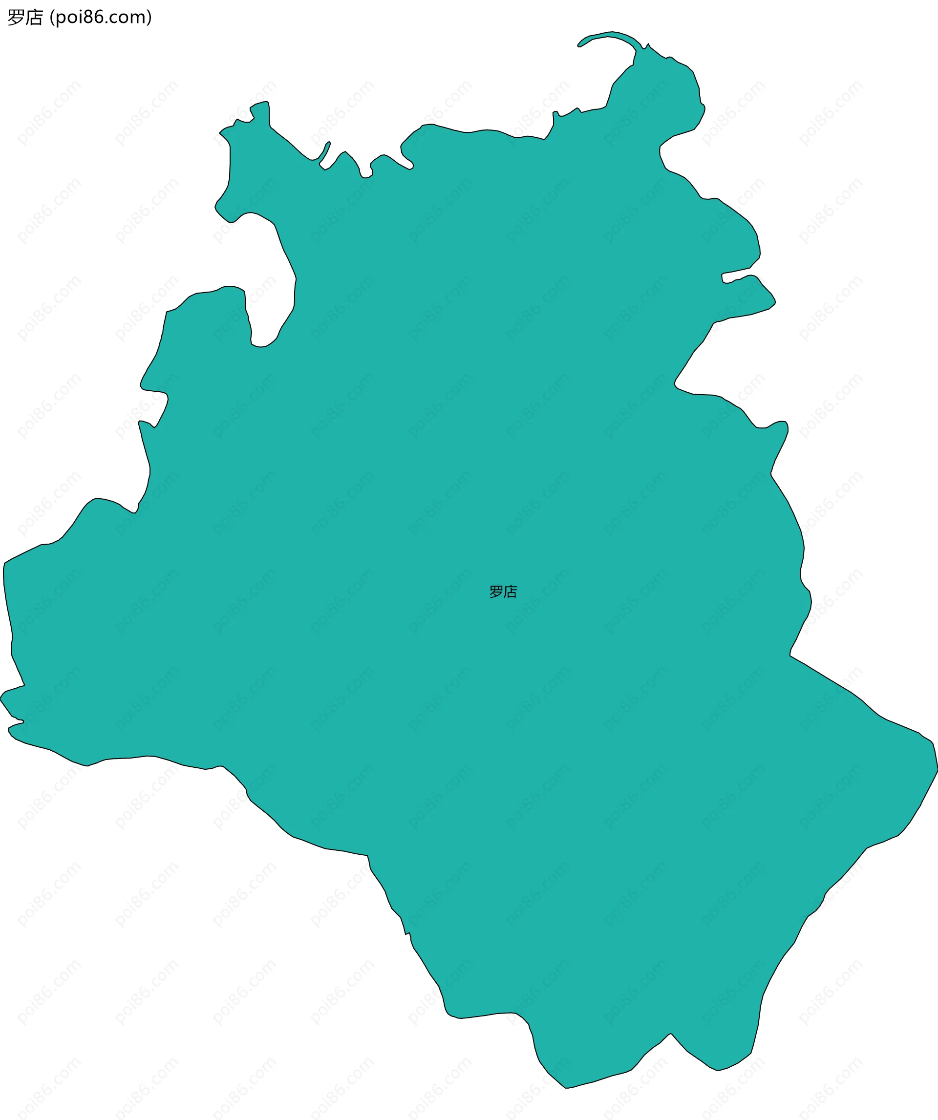 罗店边界地图