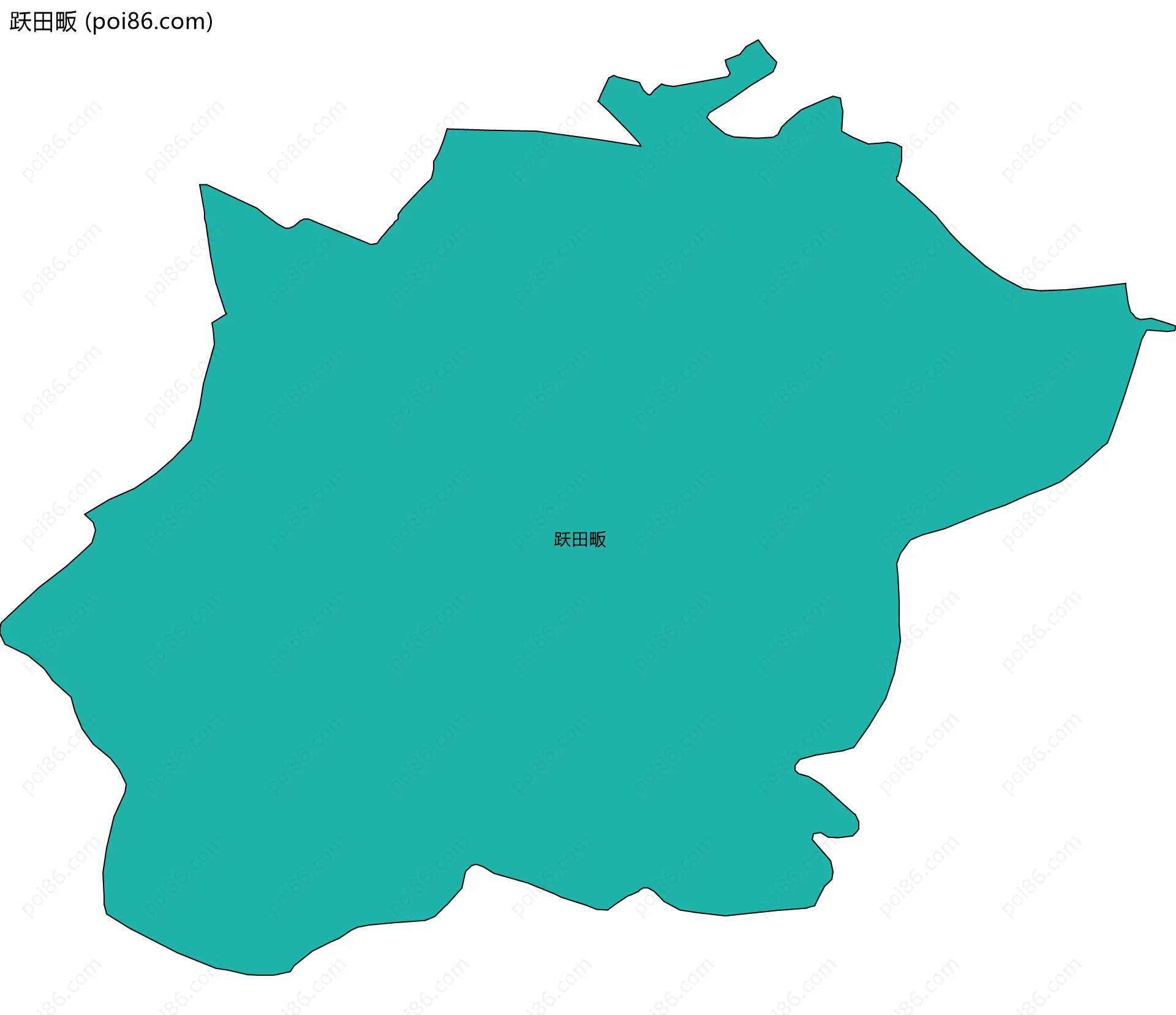 跃田畈边界地图