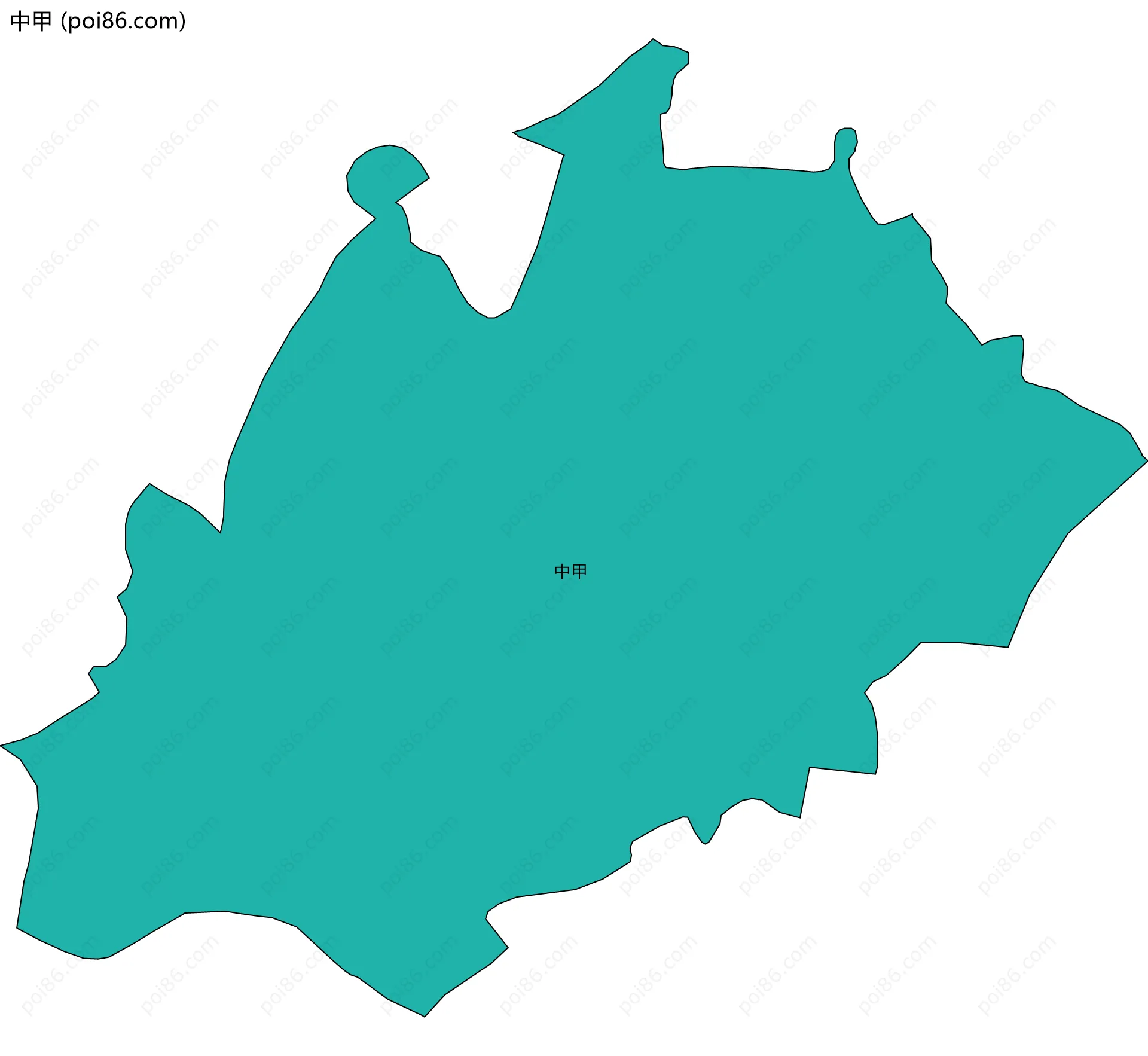中甲边界地图