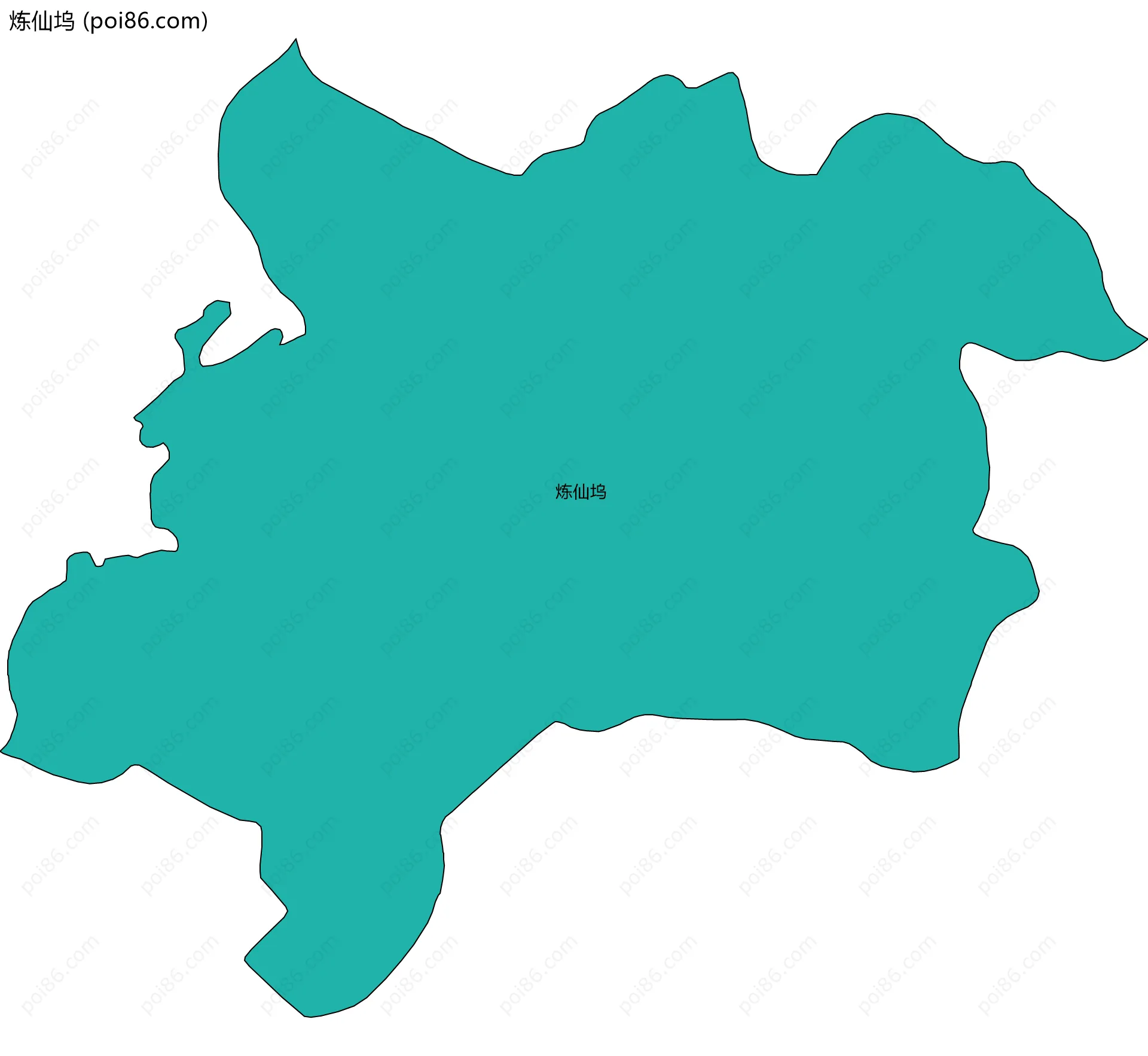 炼仙坞边界地图