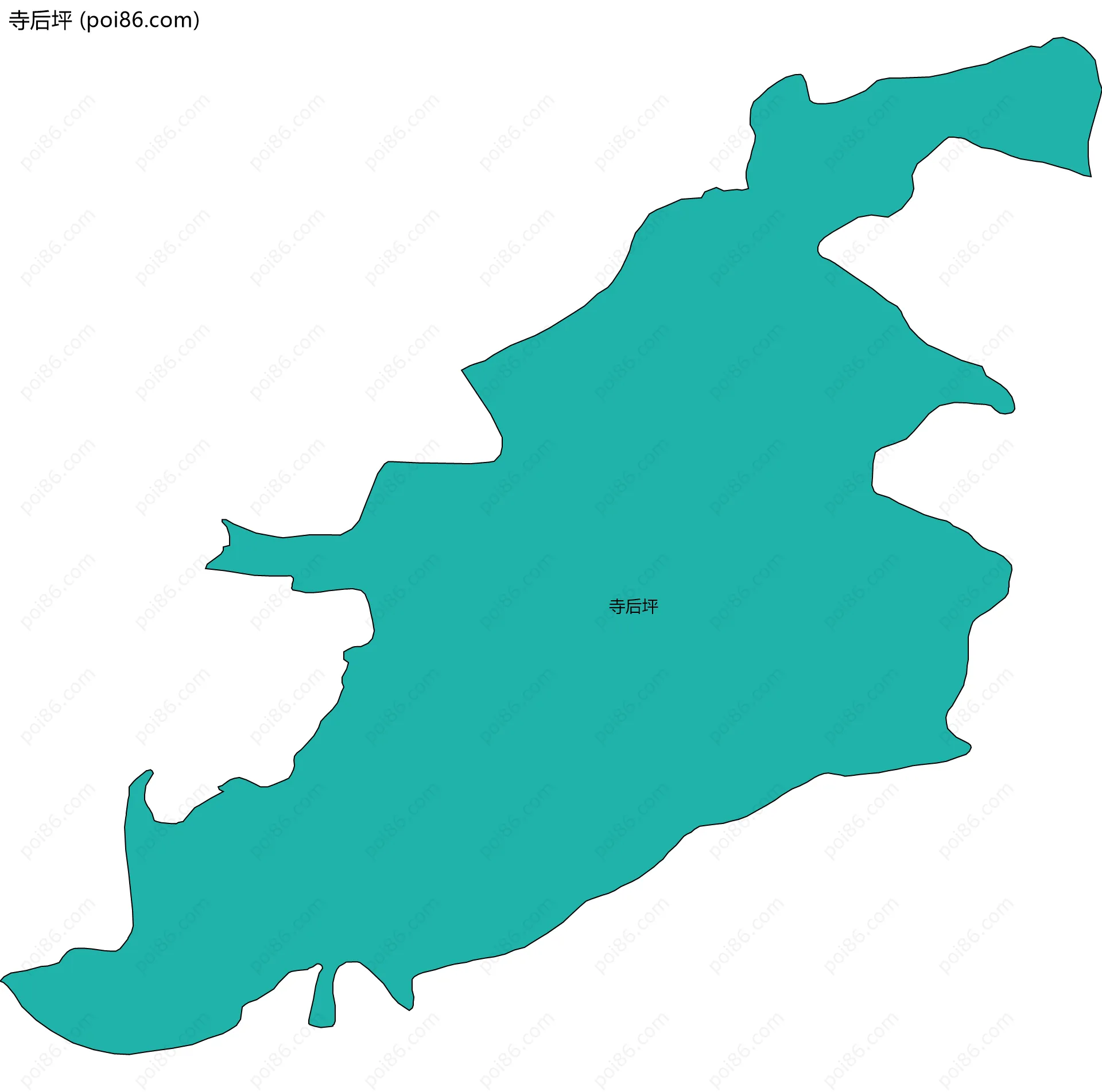 寺后坪边界地图