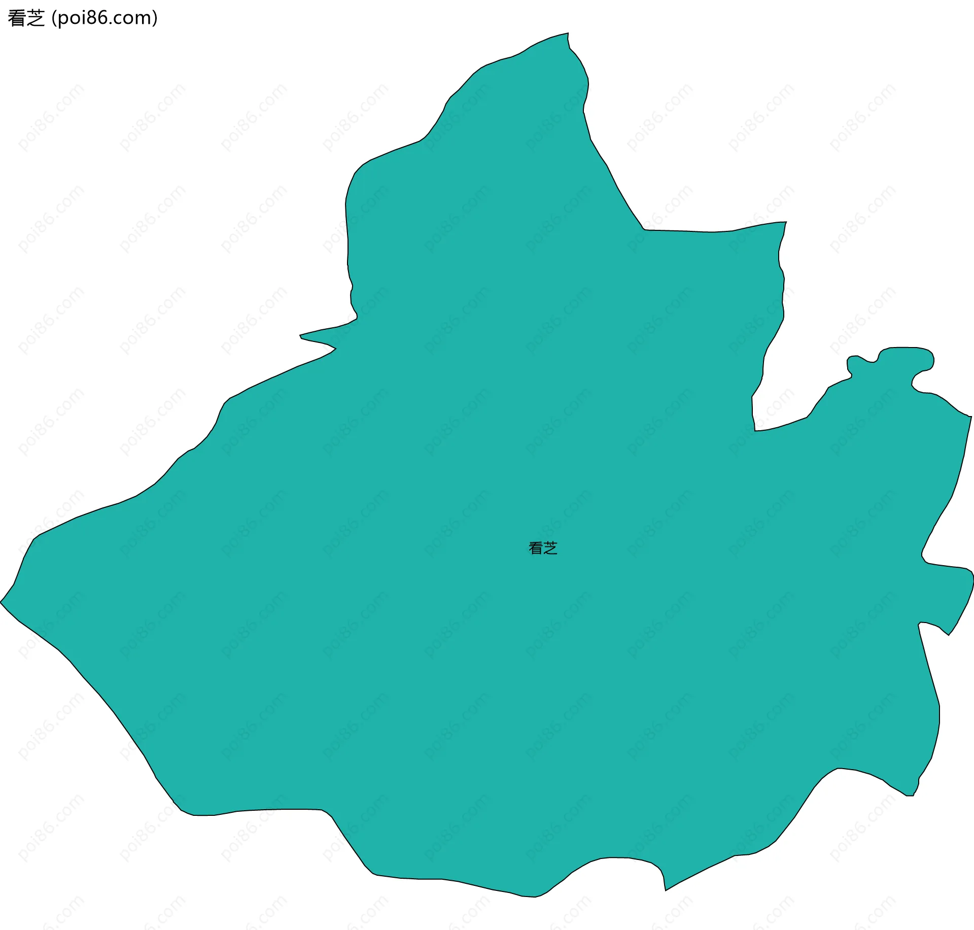 看芝边界地图