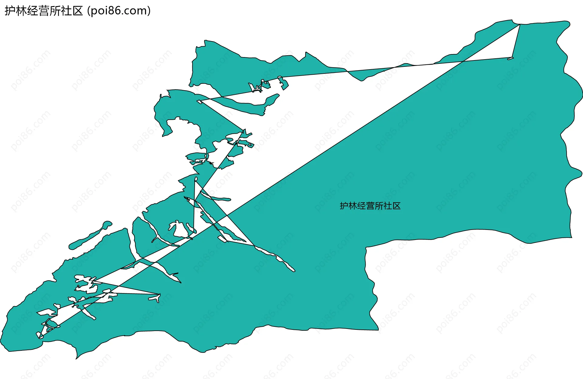 护林经营所社区边界地图