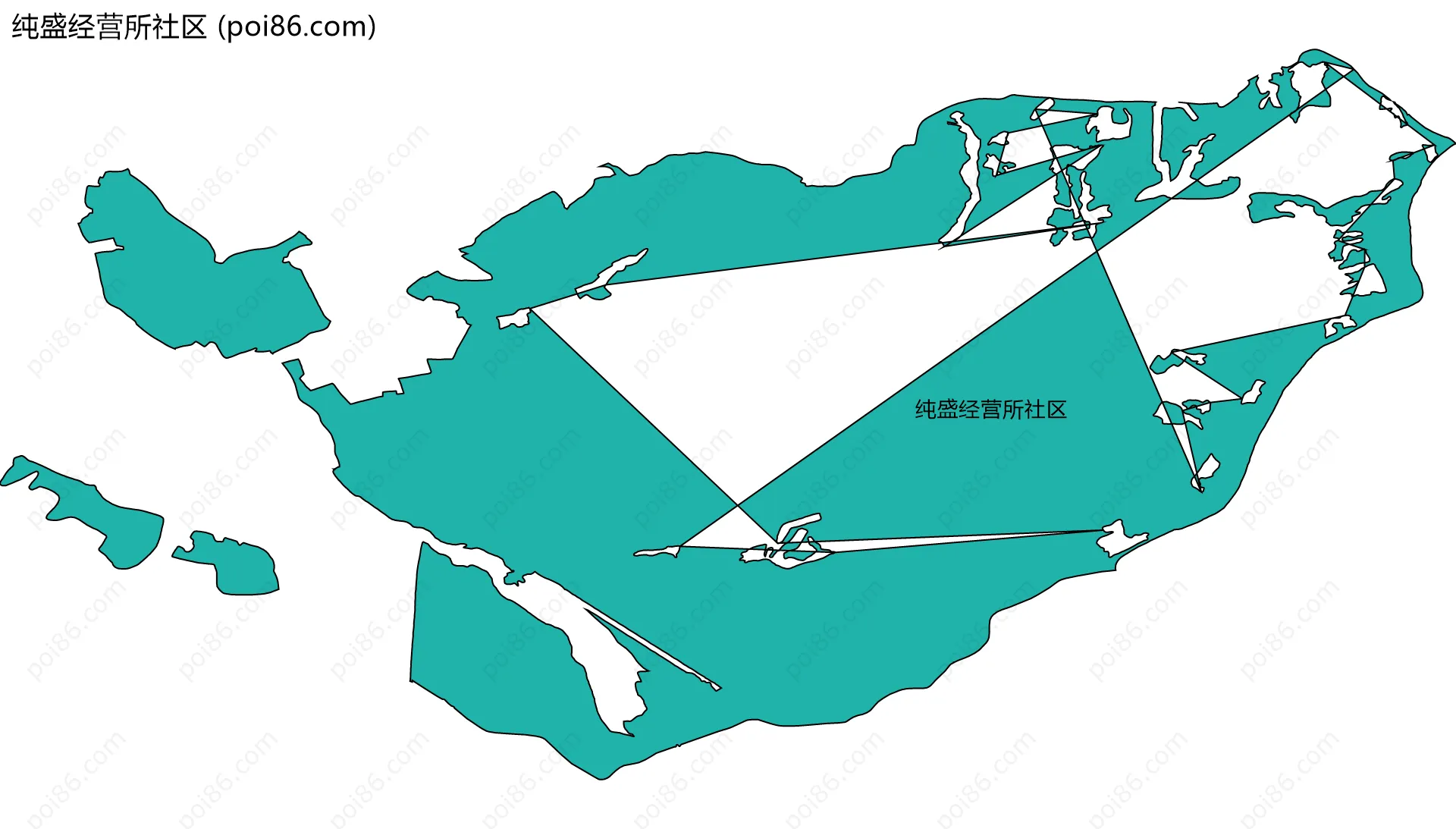 纯盛经营所社区边界地图