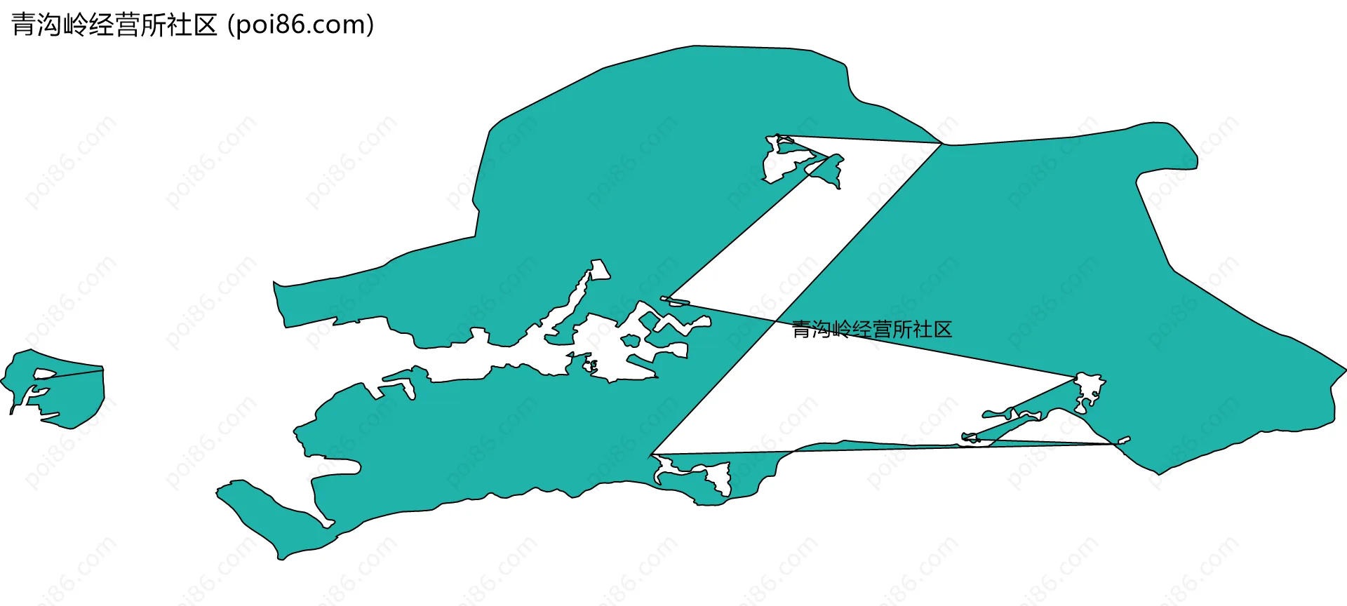 青沟岭经营所社区边界地图