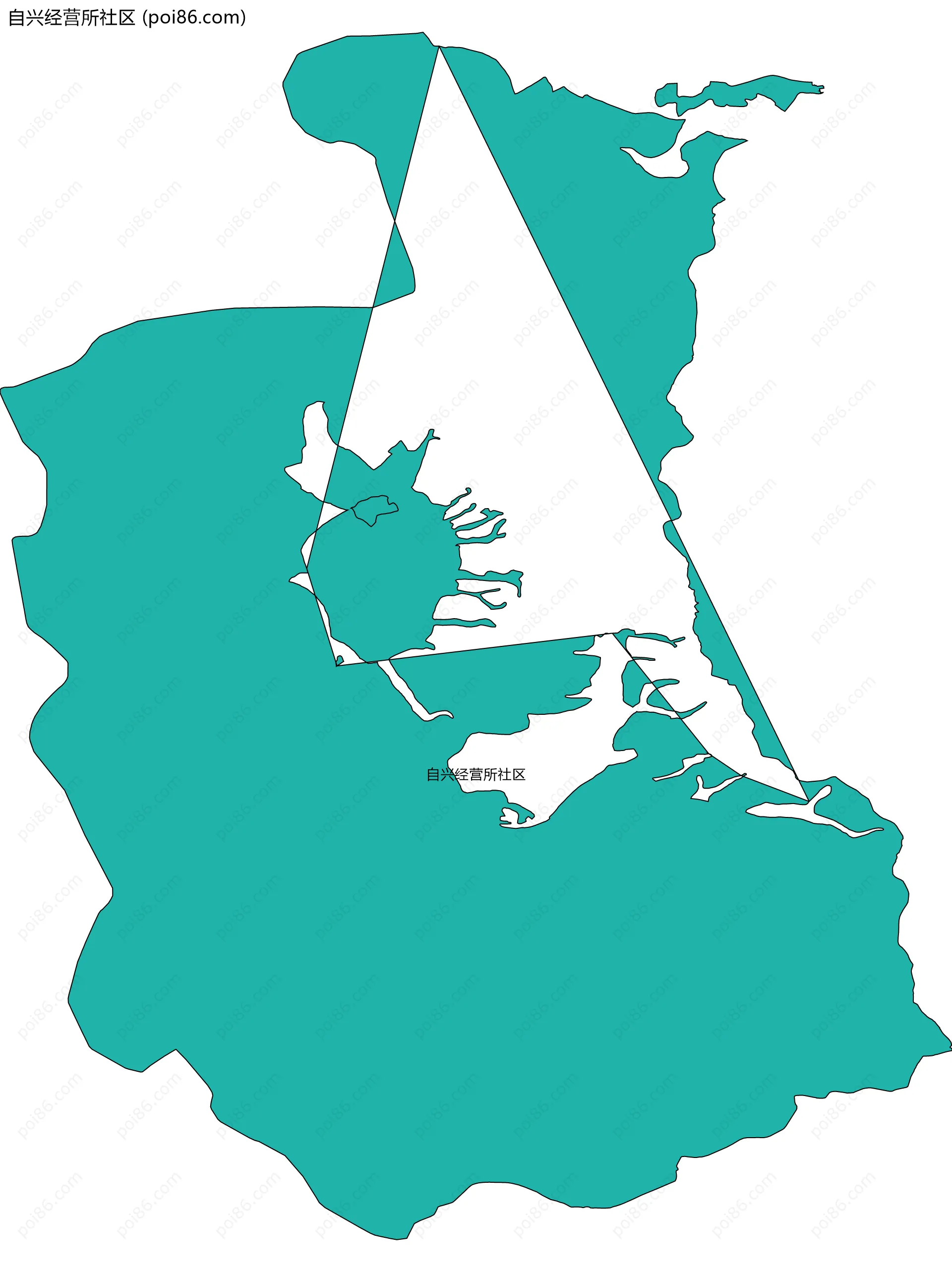 自兴经营所社区边界地图