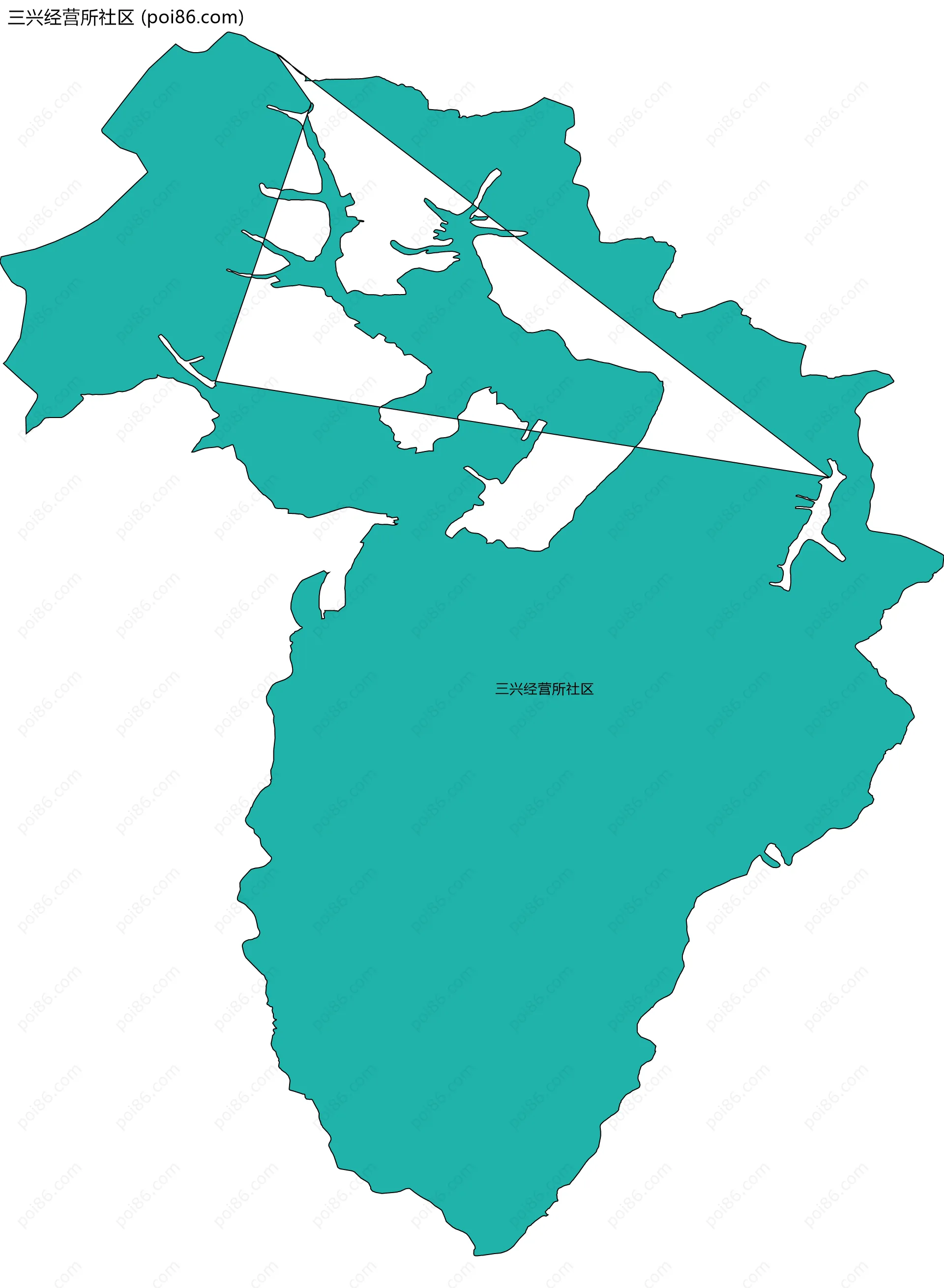 三兴经营所社区边界地图