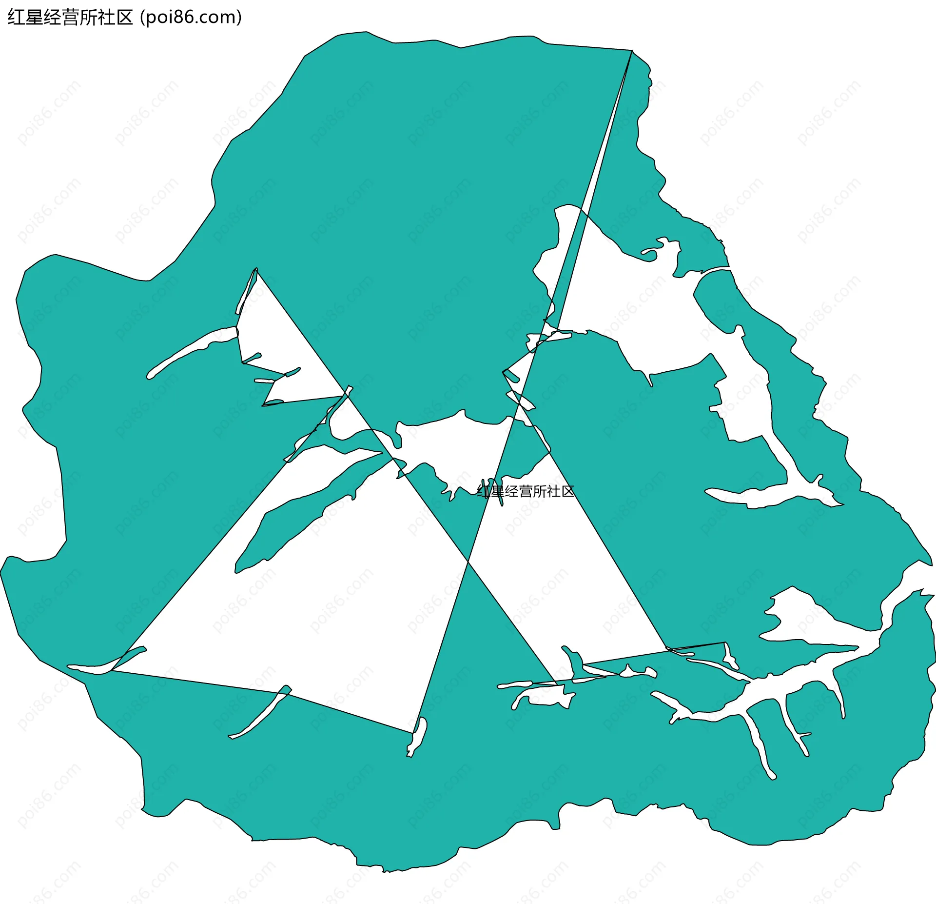 红星经营所社区边界地图