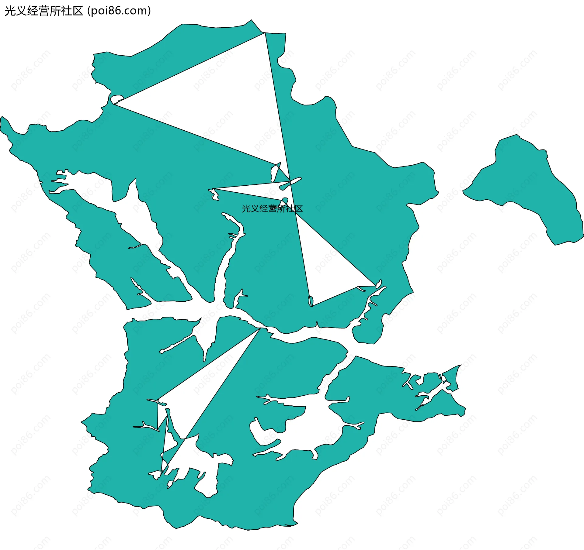 光义经营所社区边界地图