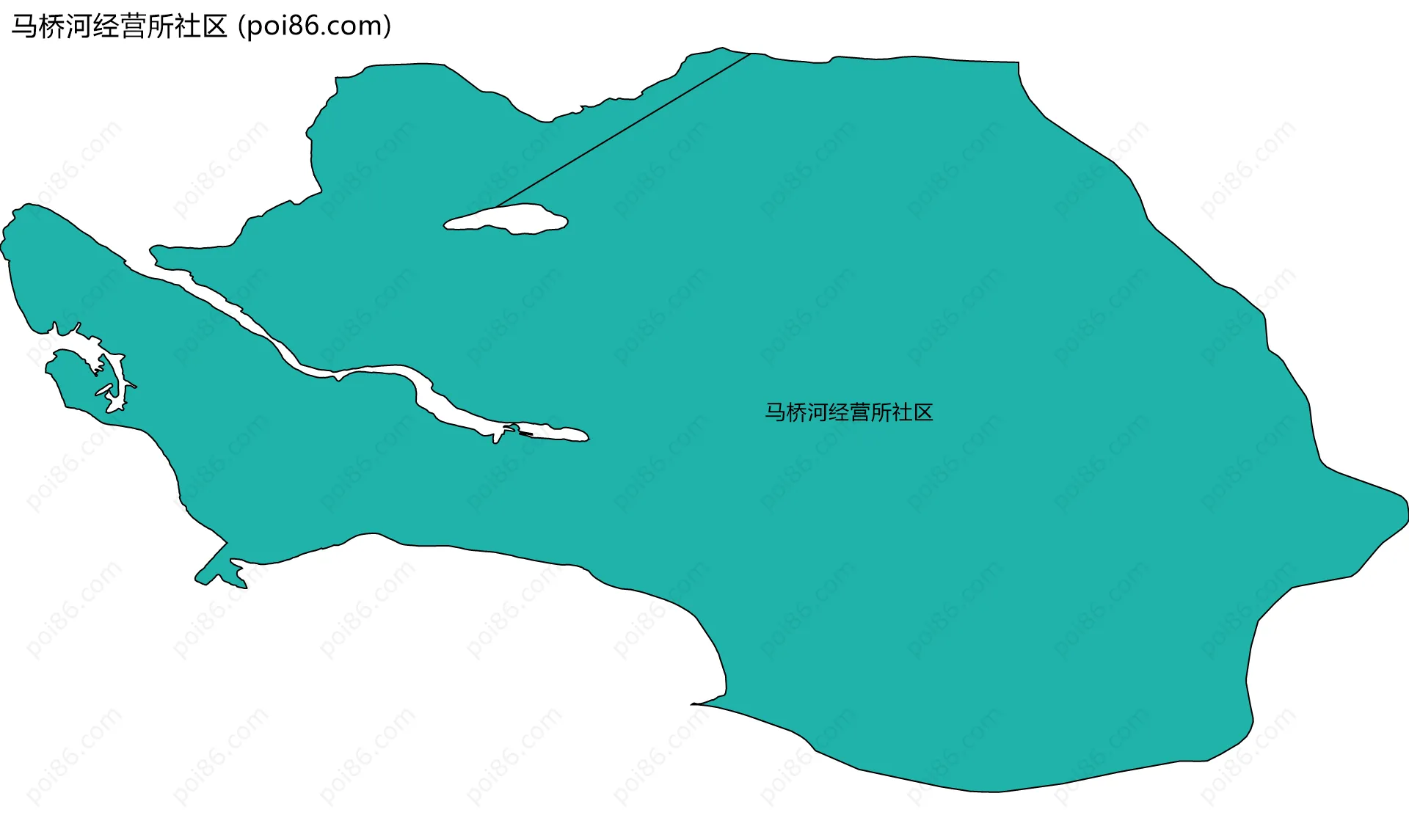 马桥河经营所社区边界地图
