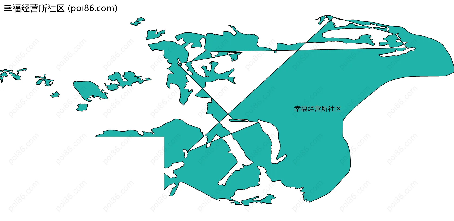幸福经营所社区边界地图