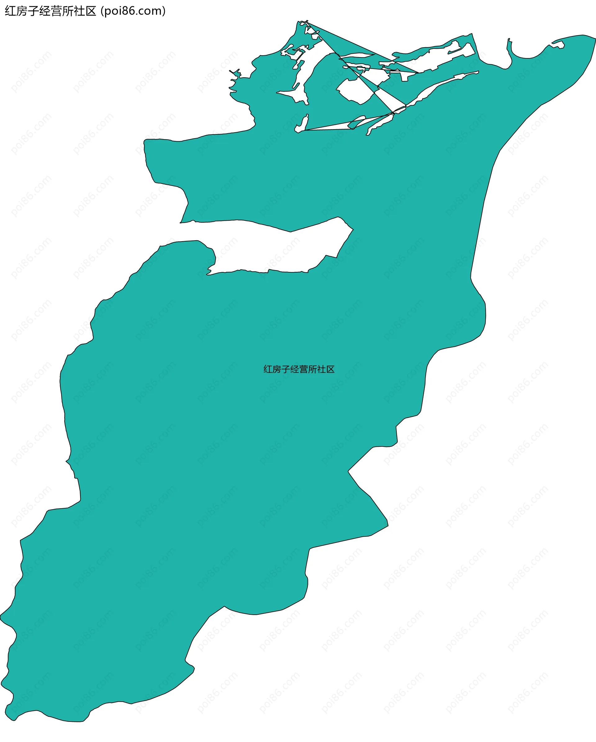 红房子经营所社区边界地图