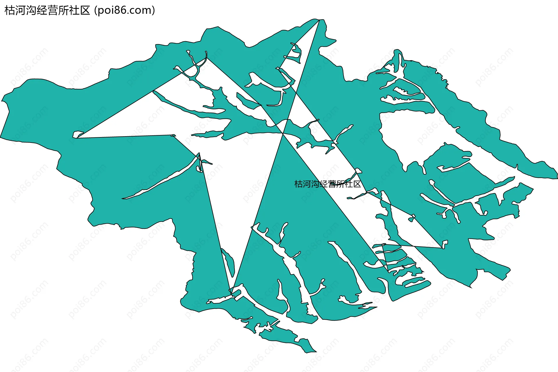 枯河沟经营所社区边界地图