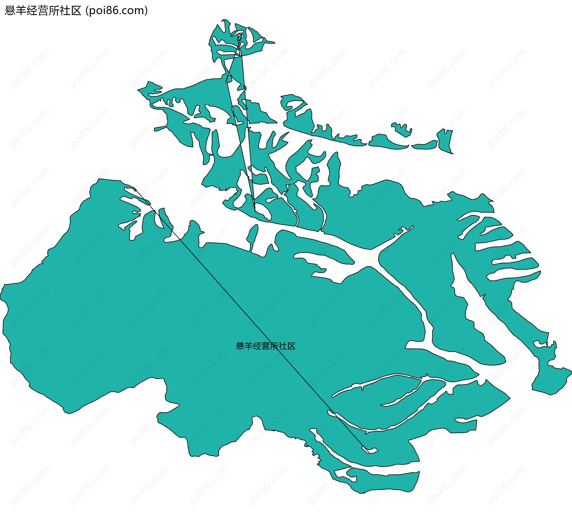 悬羊经营所社区边界地图