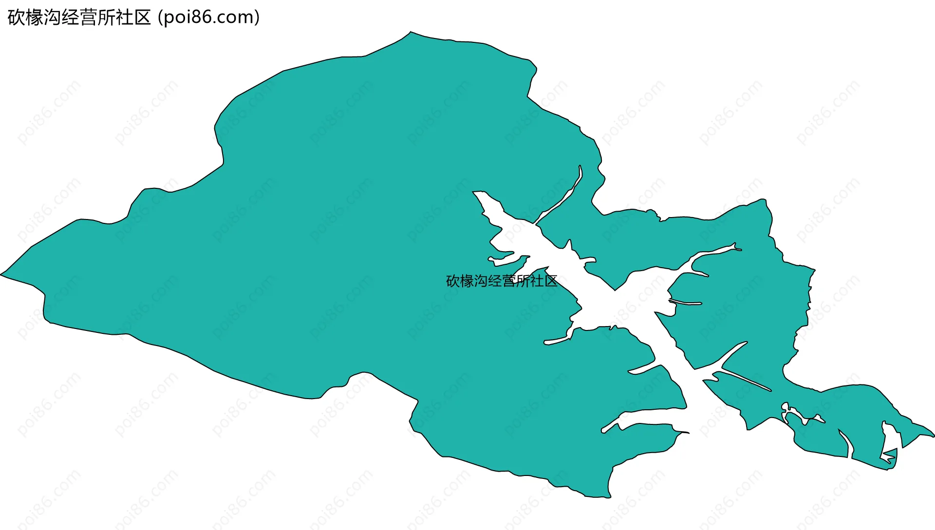 砍椽沟经营所社区边界地图