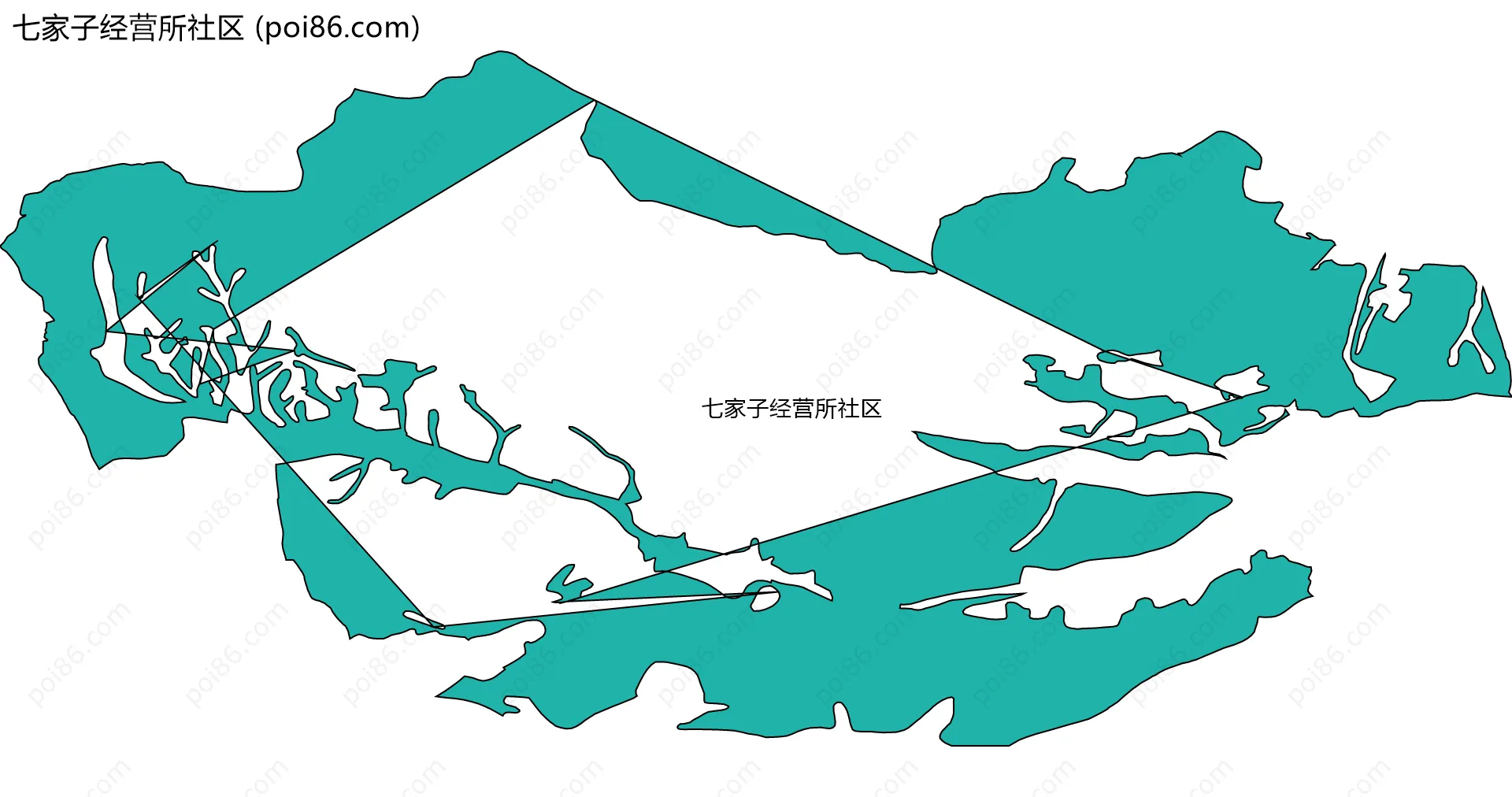 七家子经营所社区边界地图