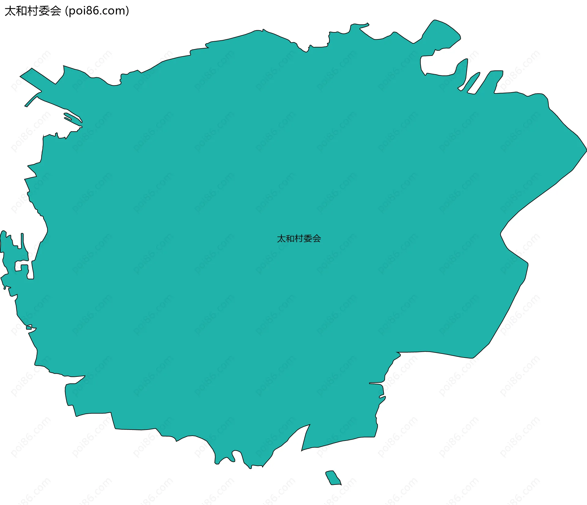 太和村委会边界地图