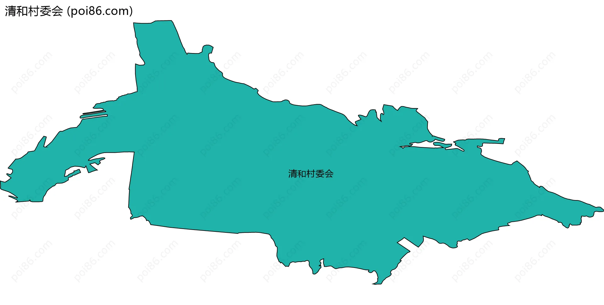 清和村委会边界地图