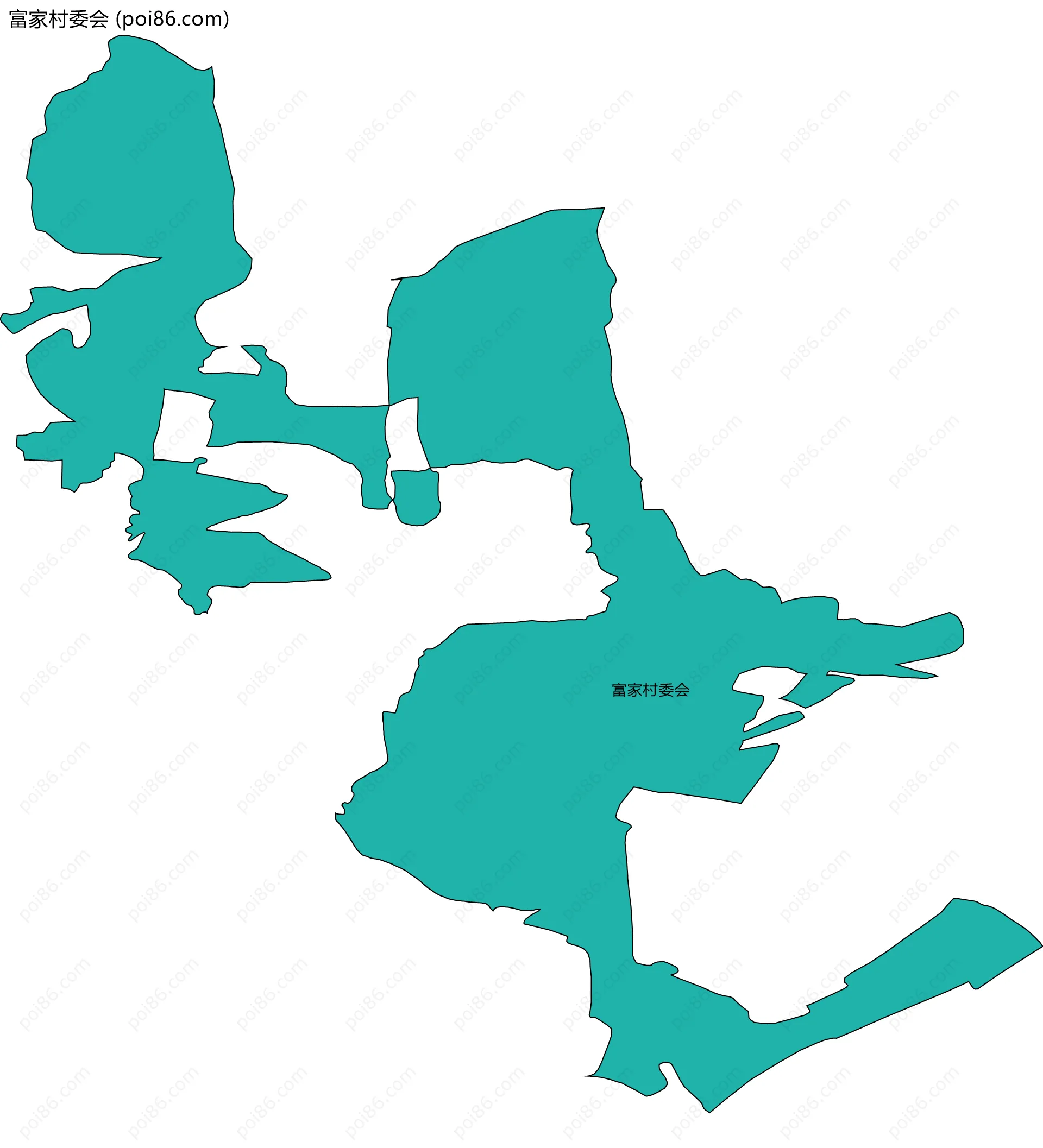 富家村委会边界地图