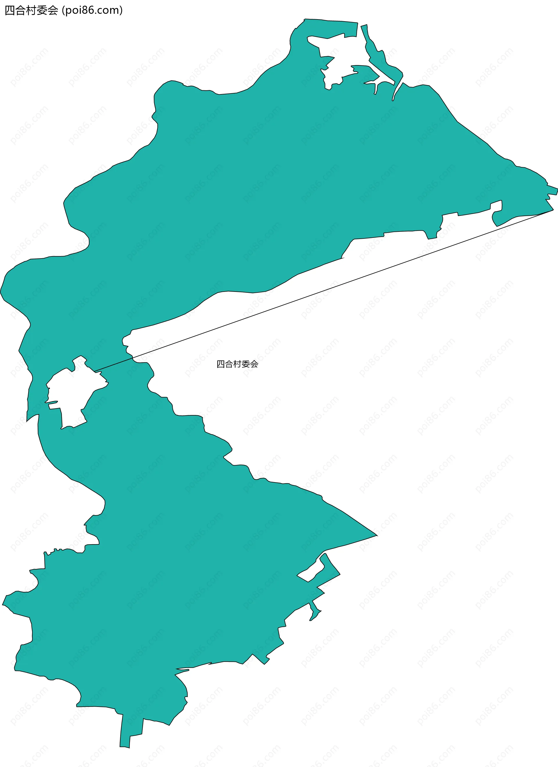 四合村委会边界地图