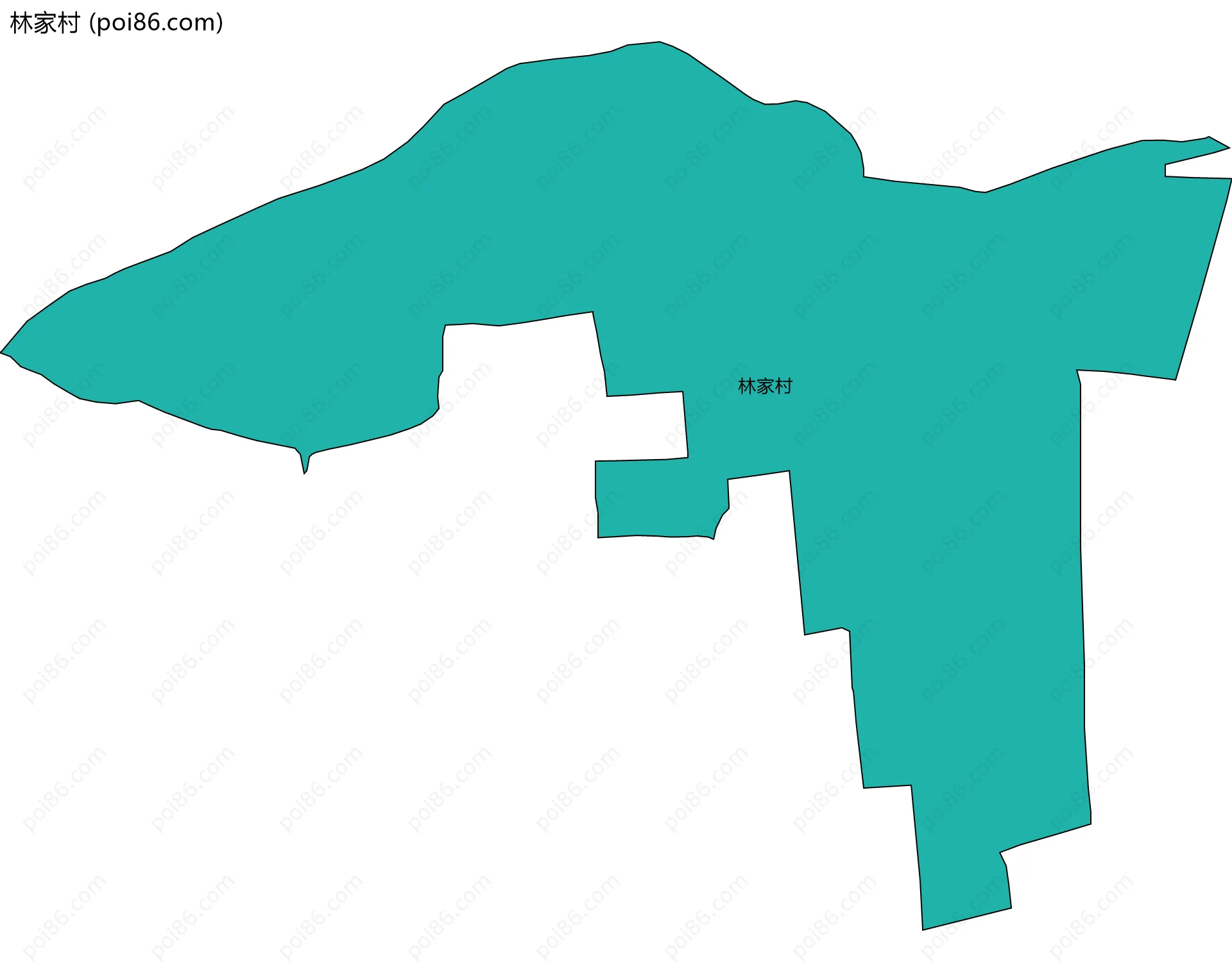 林家村边界地图