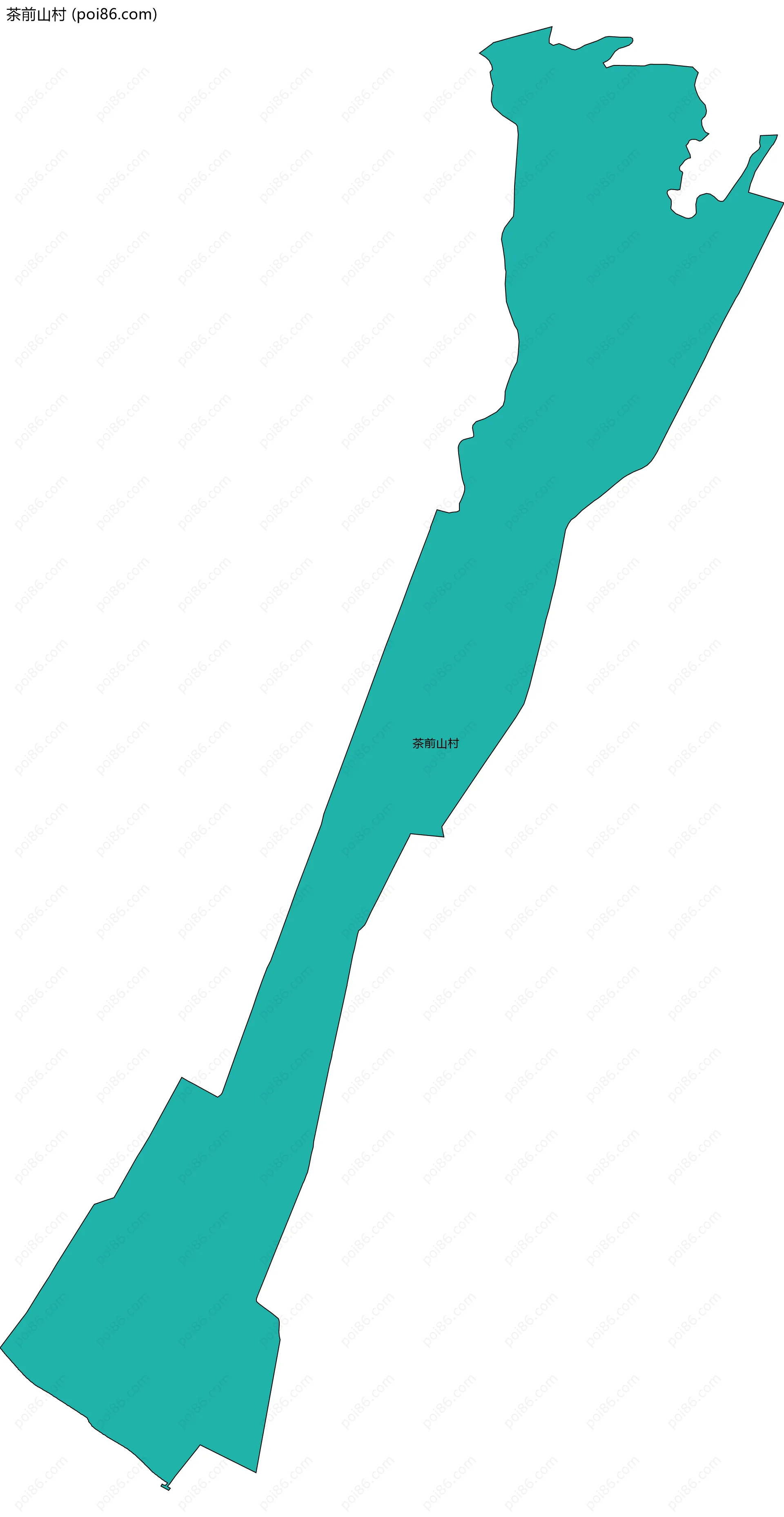 茶前山村边界地图