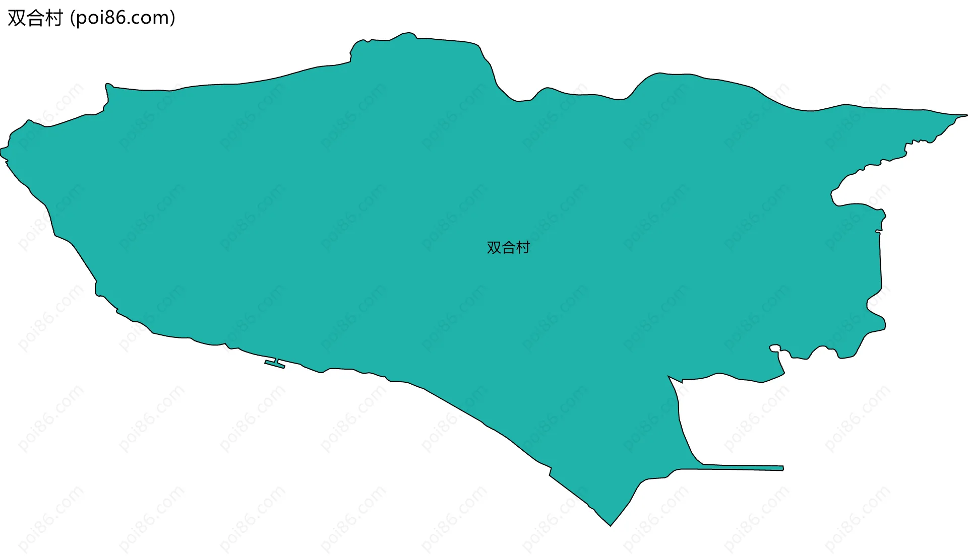 双合村边界地图