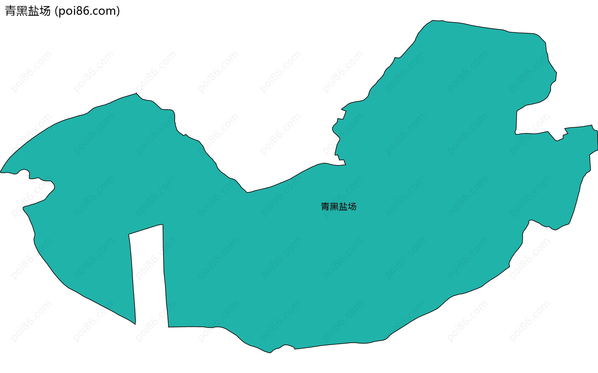 青黑盐场边界地图