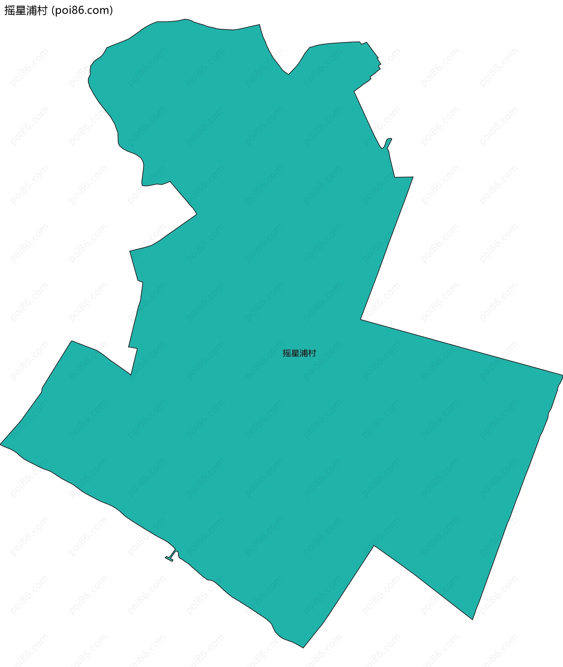 摇星浦村边界地图