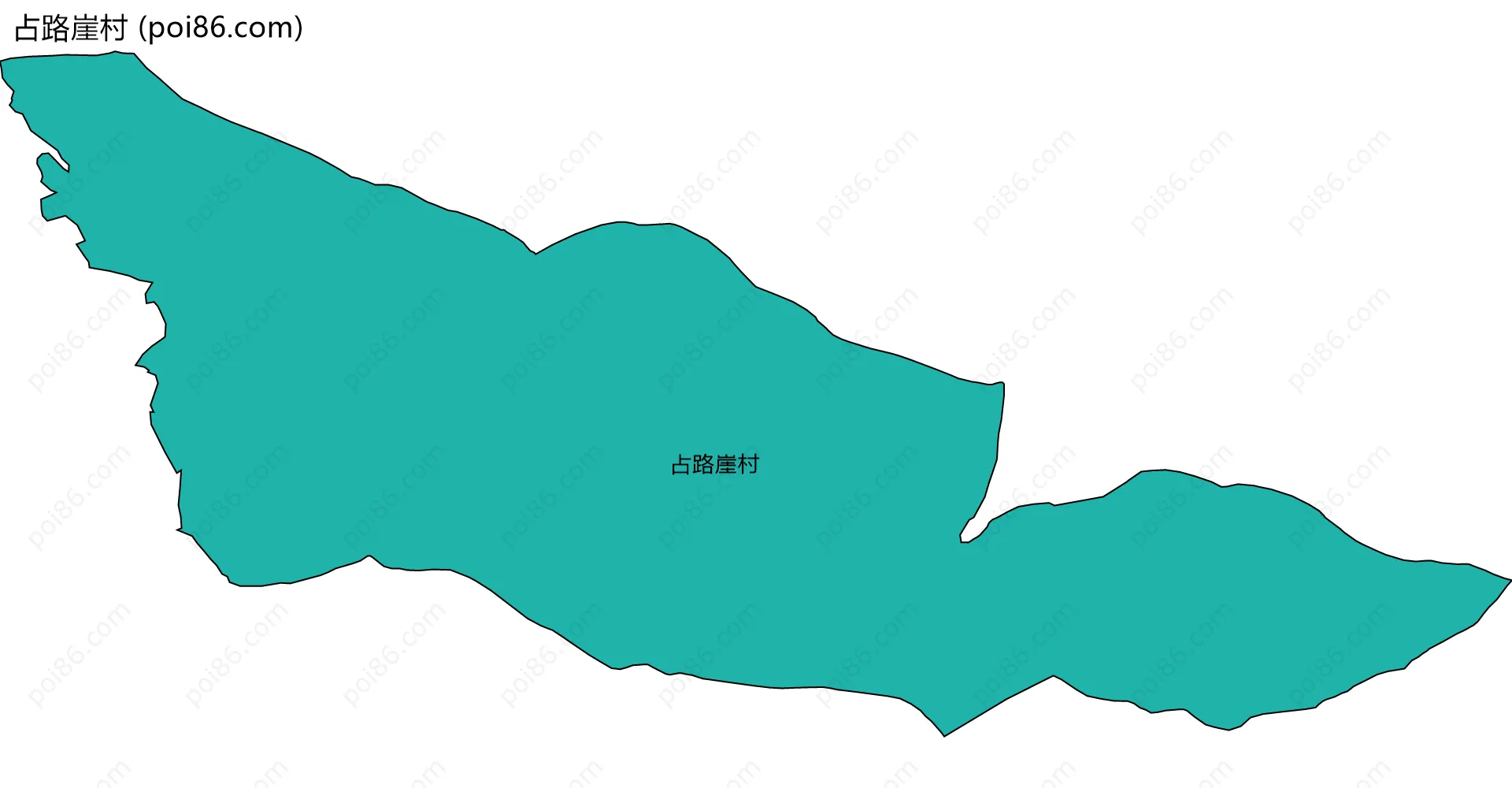 占路崖村边界地图