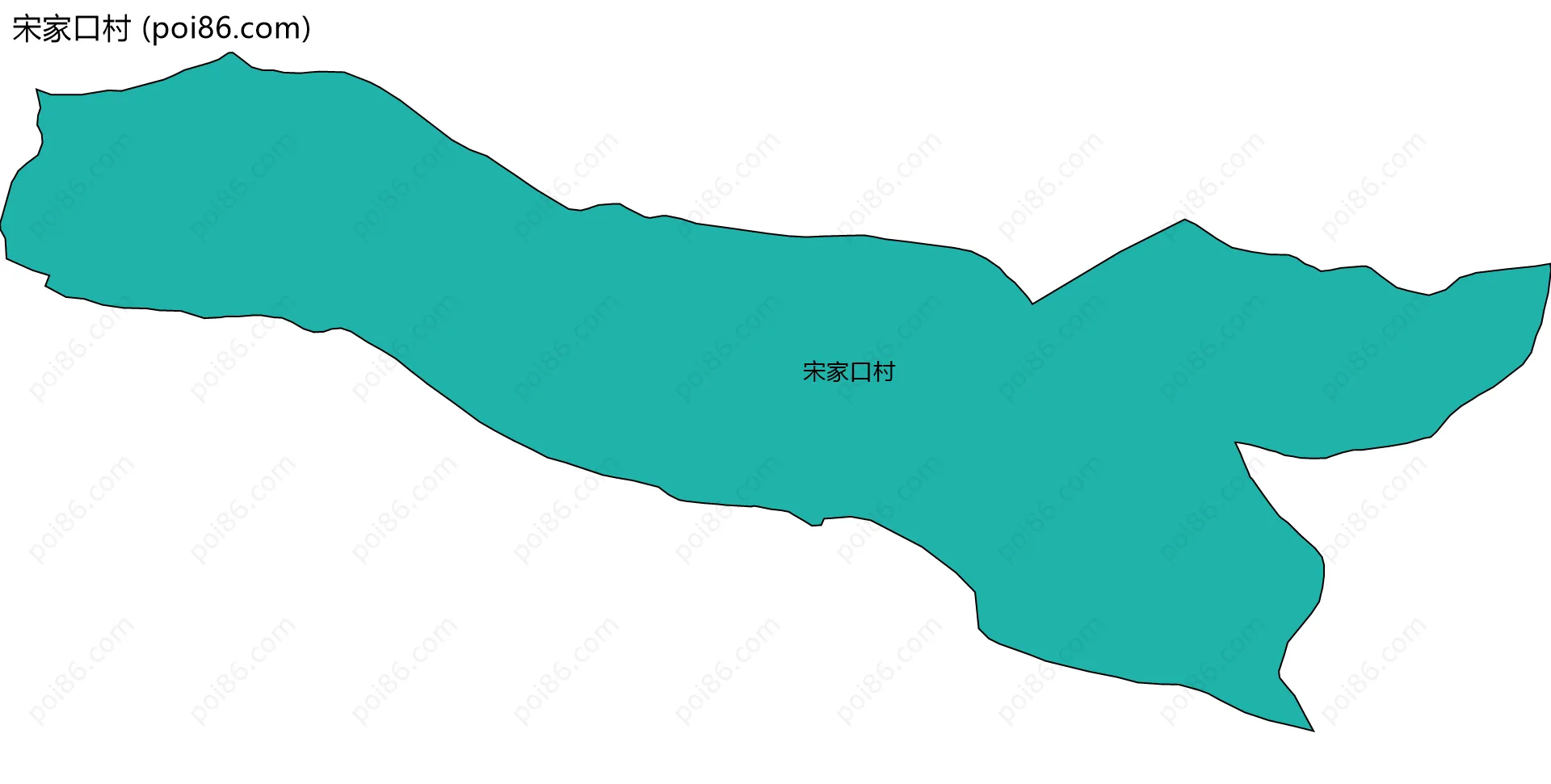 宋家口村边界地图