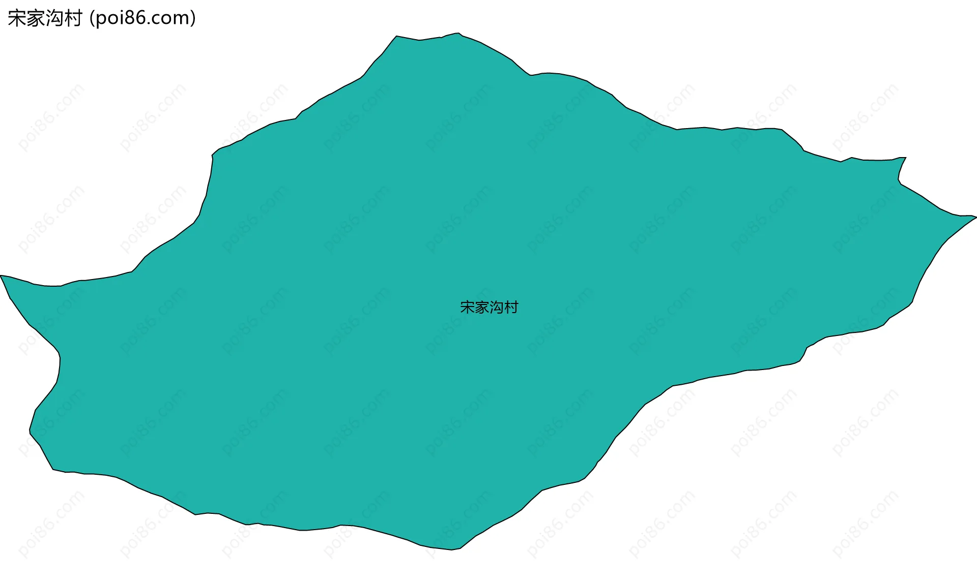 宋家沟村边界地图