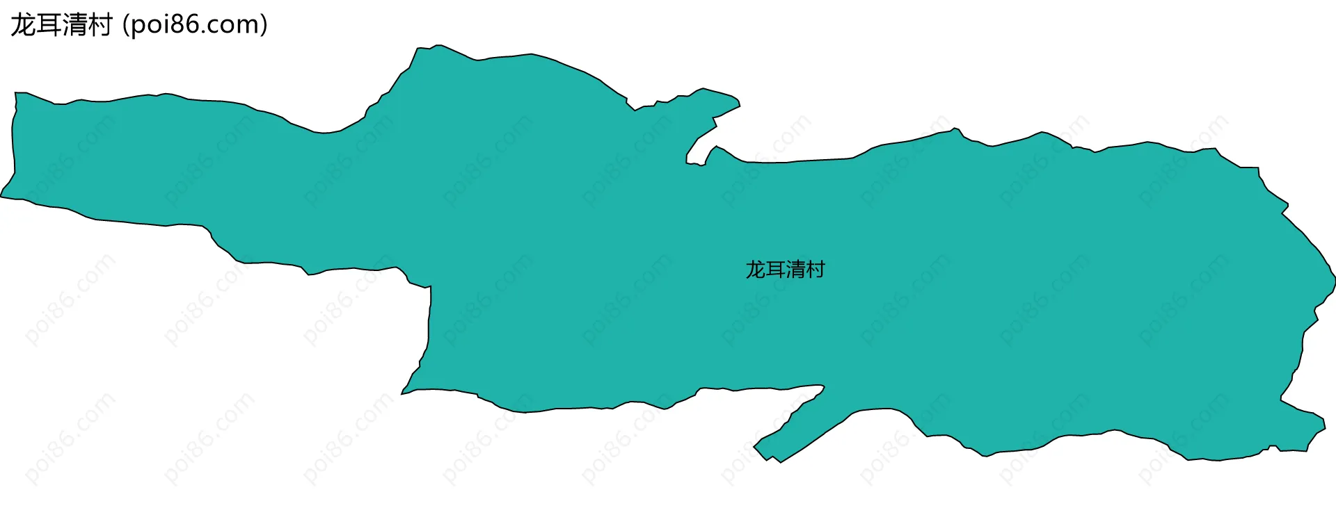 龙耳清村边界地图
